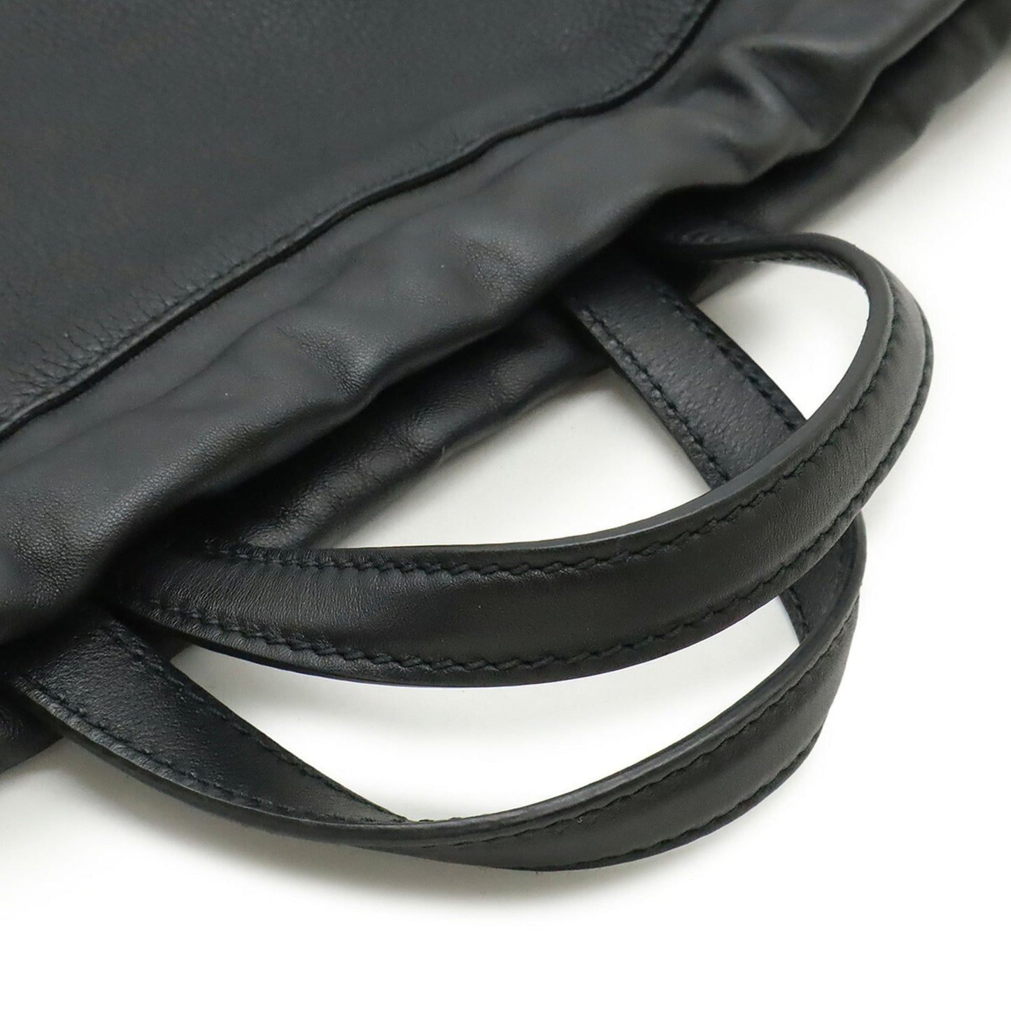 GUCCI Gucci Print Coco Capitan Drawstring Backpack/Tote Bag in Black Leather (Product Code: 494053)