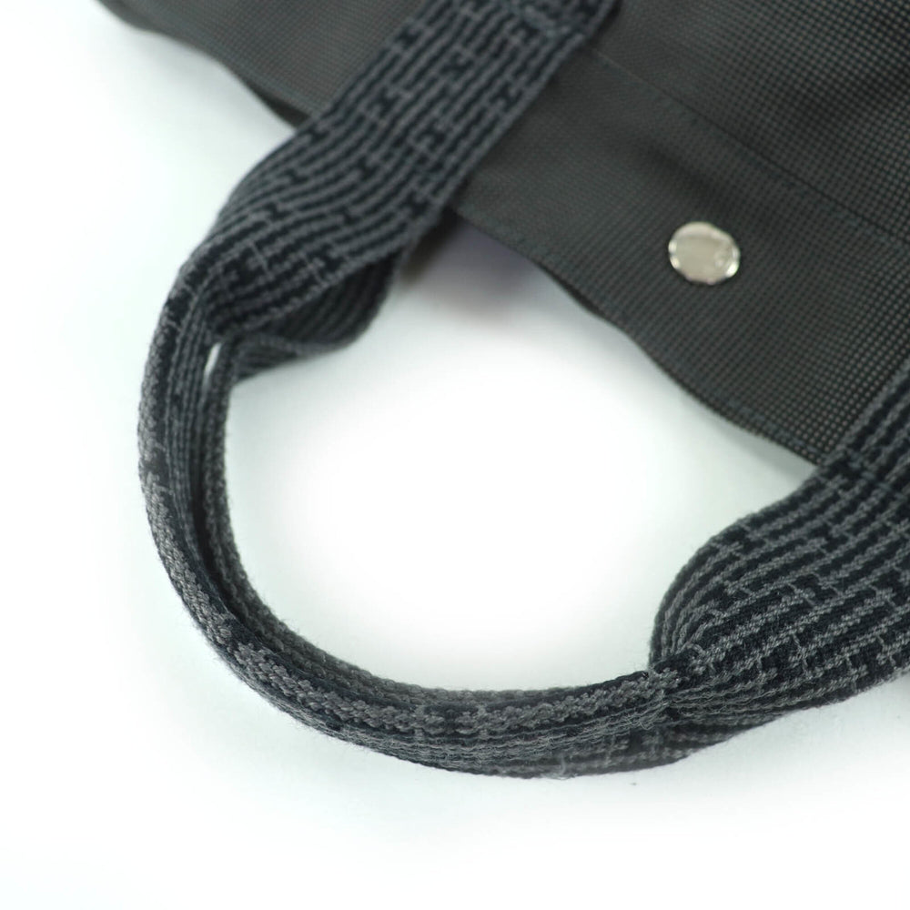 HERMES Hermes Herline MM Sellier Hardware Canvas Tote Bag Handbag Gray Made in France Women's — Like New