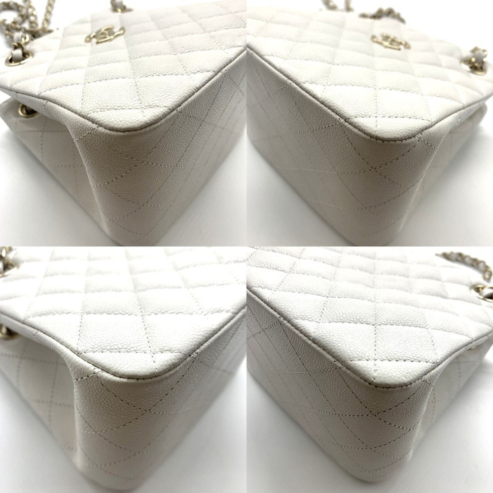 Chanel Matelassé Mini Bucket Chain Shoulder Bag, White, Women's, AS3176 — New - Store Return