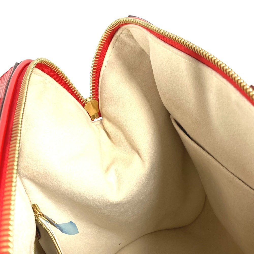 LOUIS VUITTON M93246 Epi Dock PM 2-Way Bag, Shoulder Mini Boston Handbag, Leather, Women's, Red — Like New