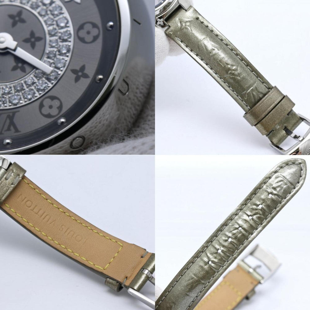 LOUIS VUITTON Tambour Disc PM Diamond Q12MU0 Women's Watch 40564 — Very Good