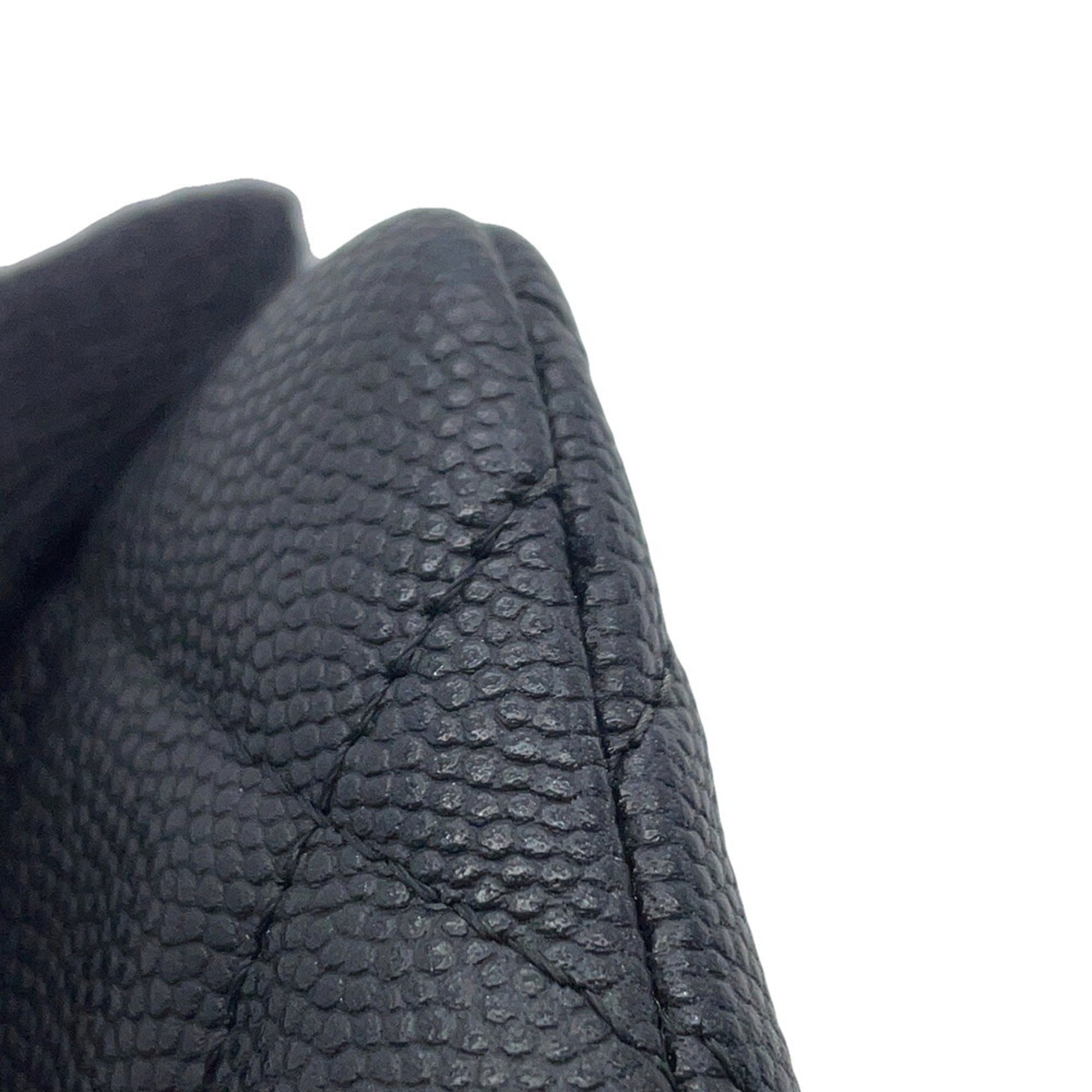 Chanel Coin Case Matelasse Coco Mark Caviar Leather AP2061 CHANEL Wallet Purse Black