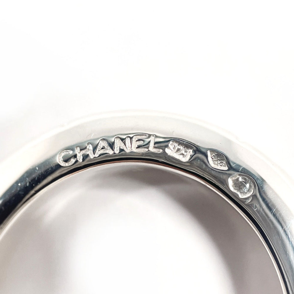 CHANEL logo vintage ring, sterling silver (925), size 12.5cm, women's — Like New