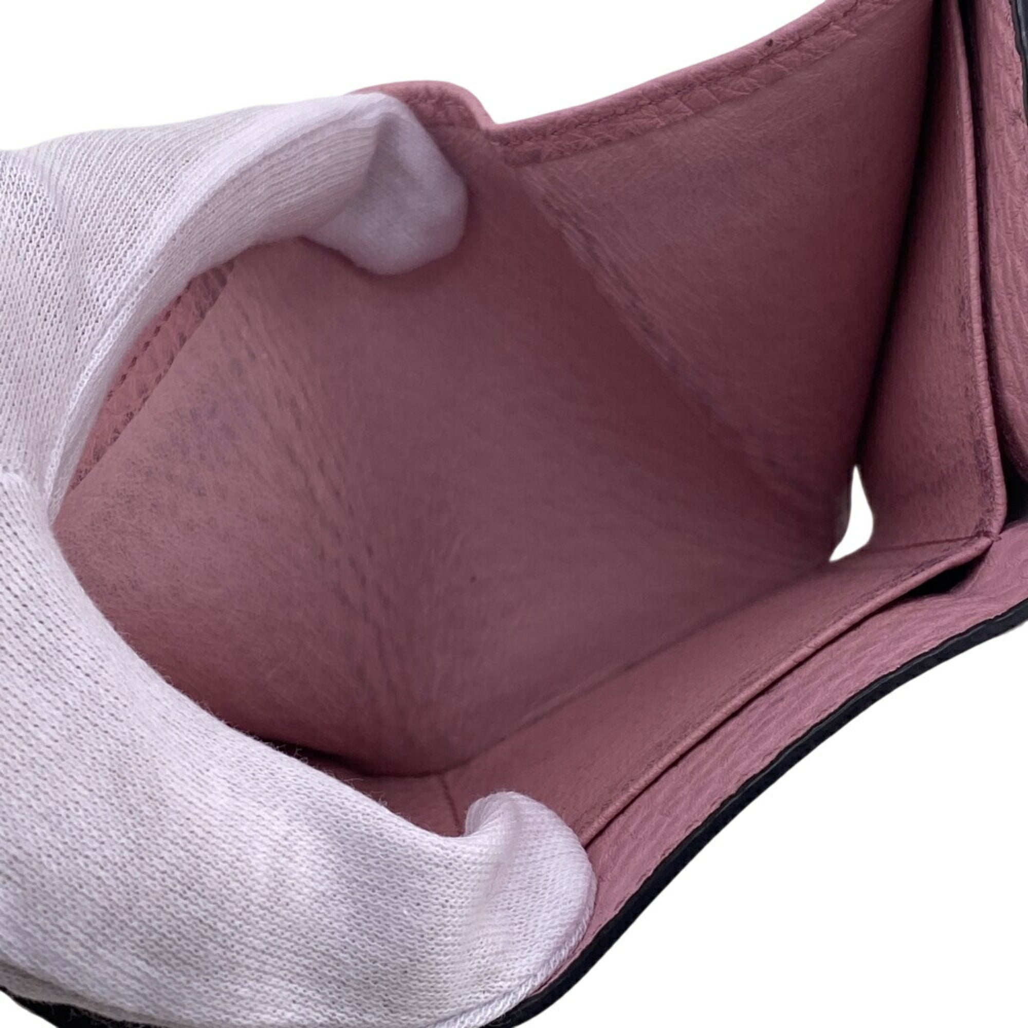 FENDI Selleria Compact Wallet, Tri-fold Beige, Women's