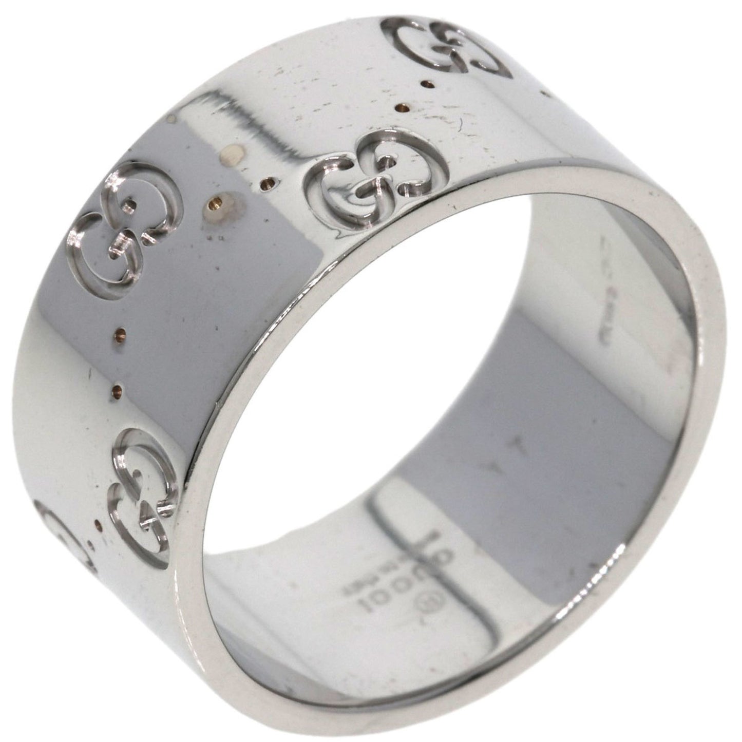 Gucci Icon Wide #15 Ring in 18K White Gold for Women