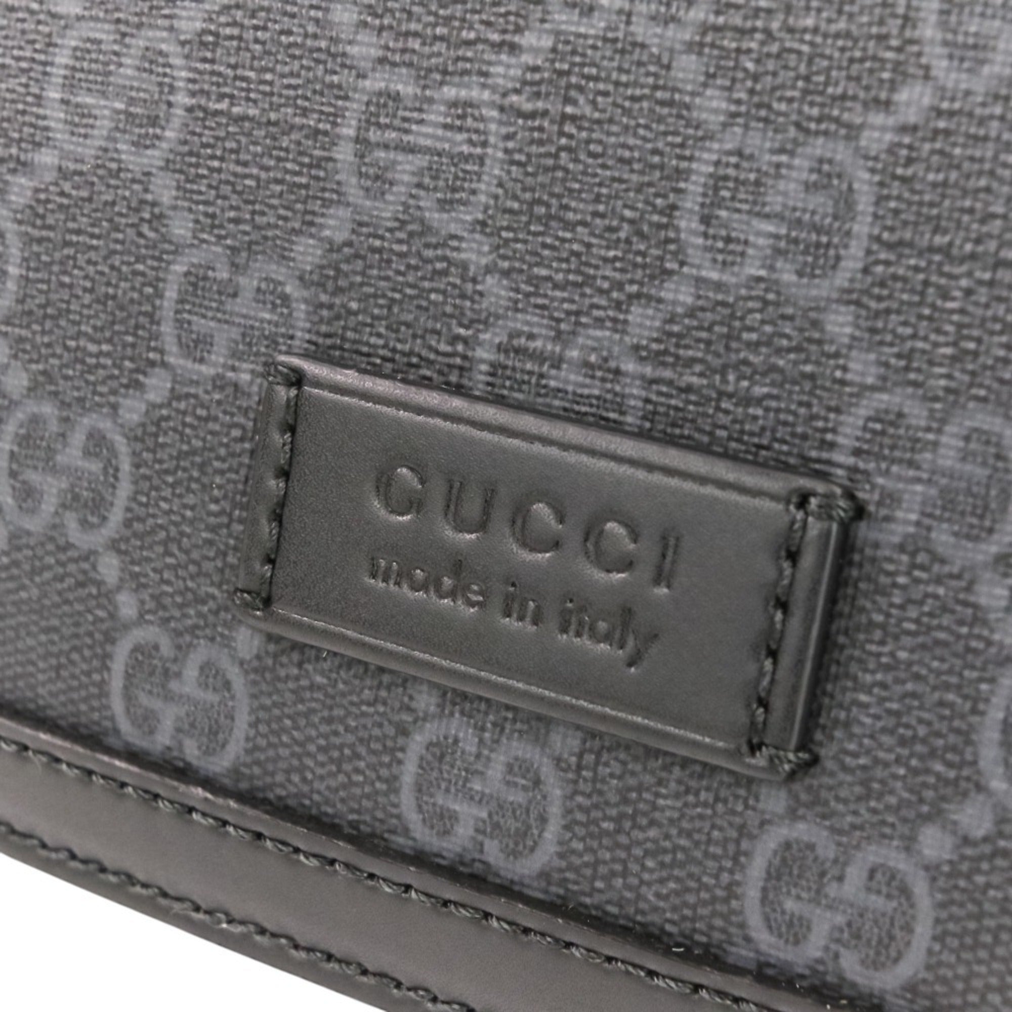 GUCCI GG Supreme Shoulder Bag Crossbody 771167 Black Men's Women's — Like New