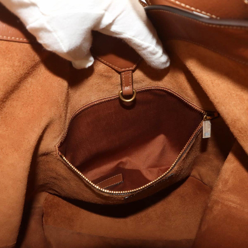 Saint Laurent Y Hobo Tote Handbag, Leather, Brown, 833160 Bag — New - Store Return