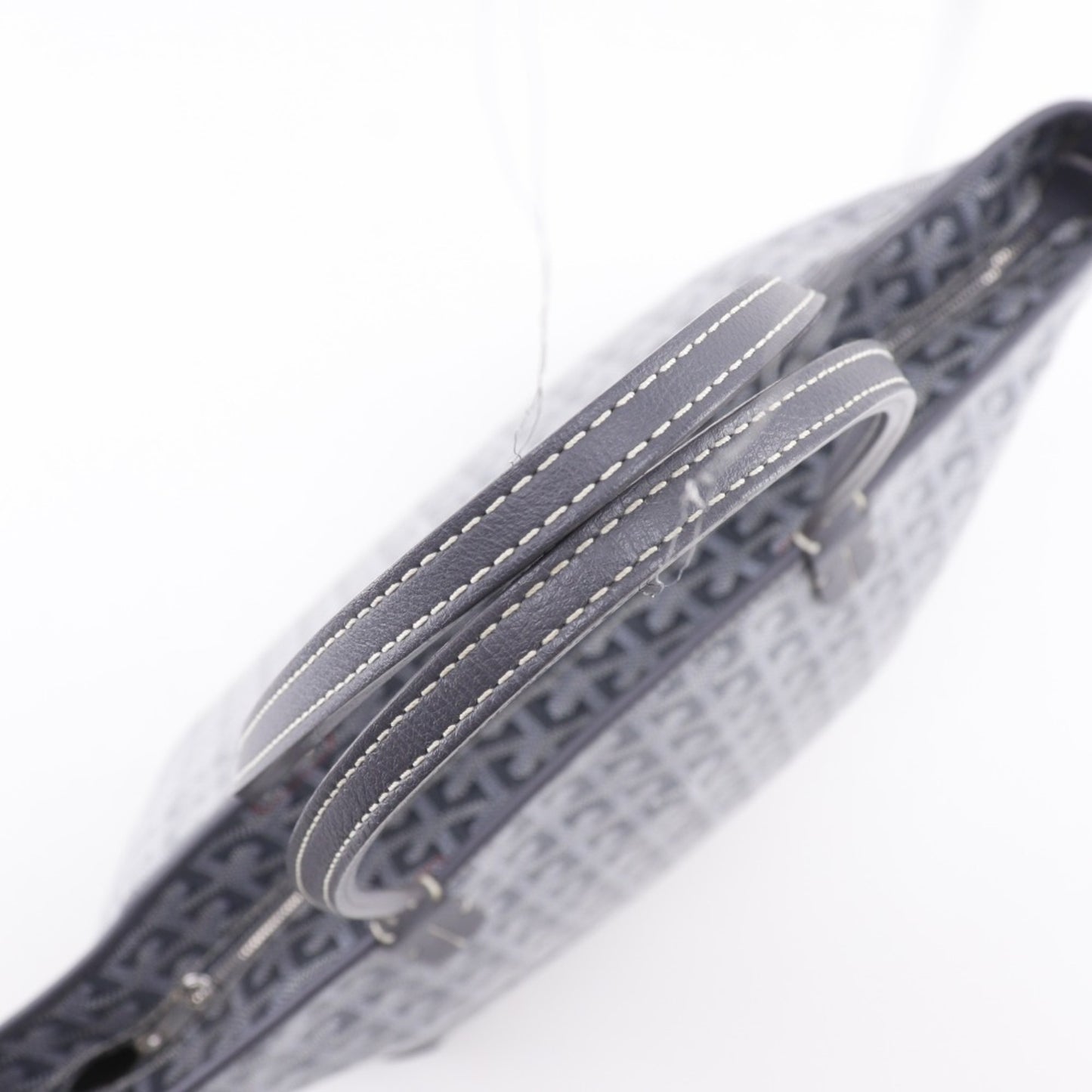 Goyard Artois PM Tote Bag, PVC and Calfskin, Gris Gray, A4 Size, Unisex