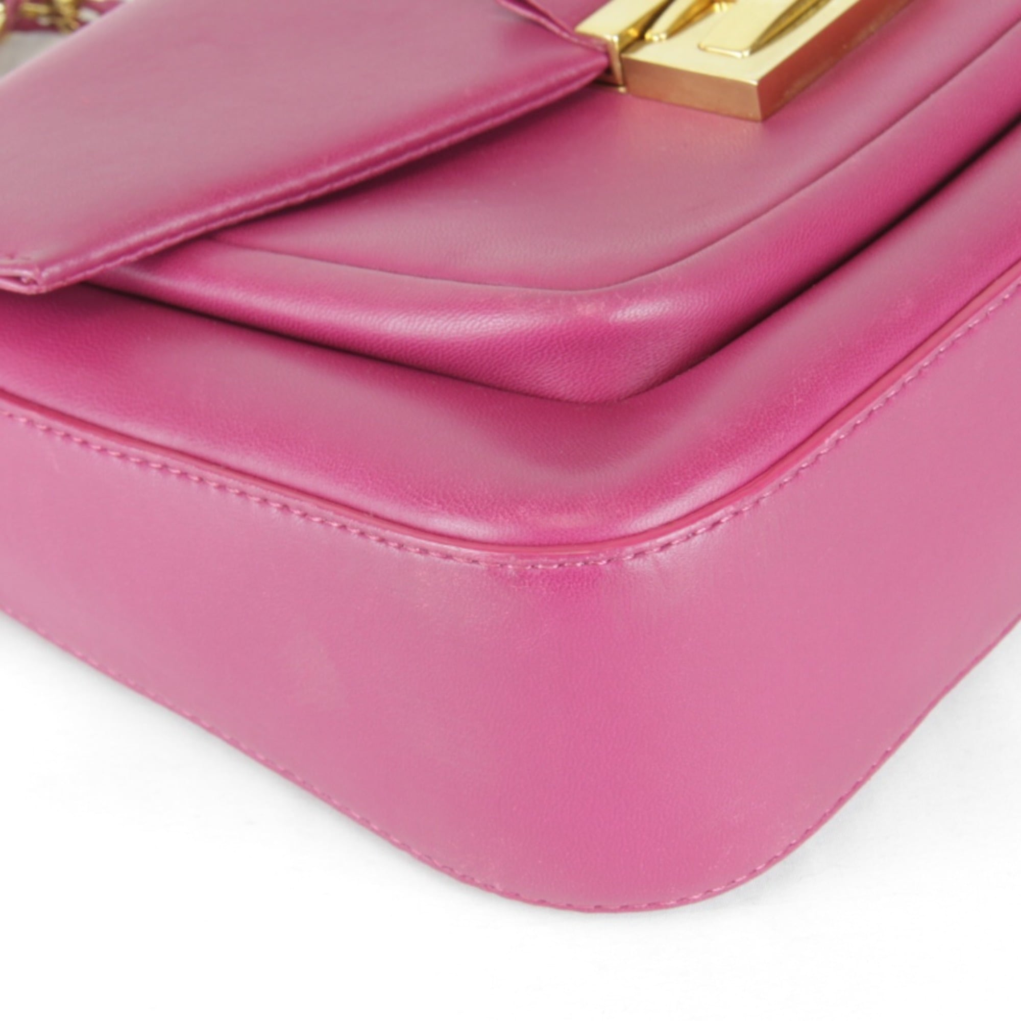 FENDI shoulder bag, leather, pink, women's — New - Store Return