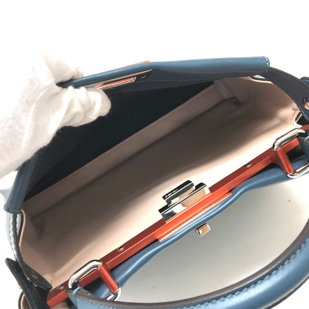 Fendi 8BN290 Bag Shoulder Bag Hand Bag blue — Like New
