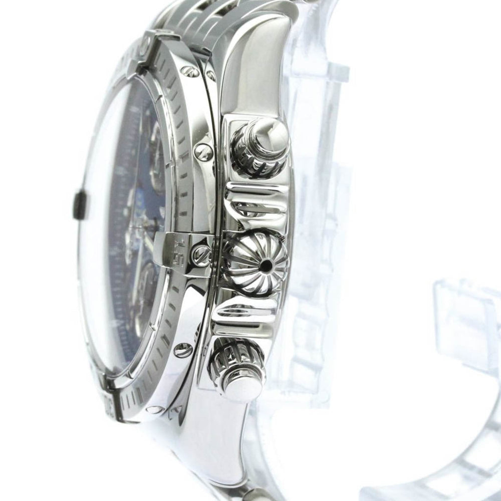 BREITLING Chronomat Evolution Blue Impulse Mens Watch A13356 Polished — Very Good