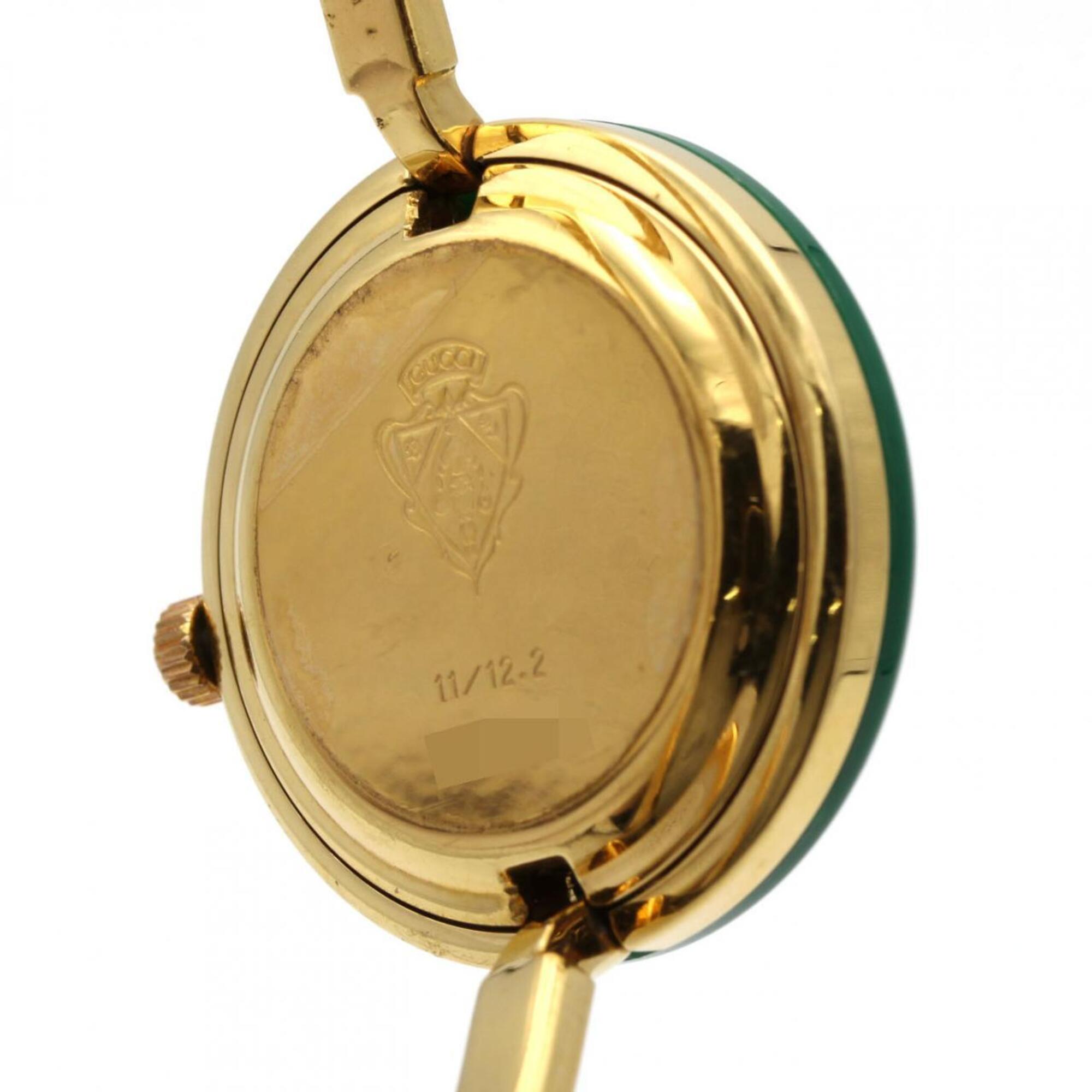 Gucci Change Ring GP Medium Size 11 12.2 Quartz Watch — Good