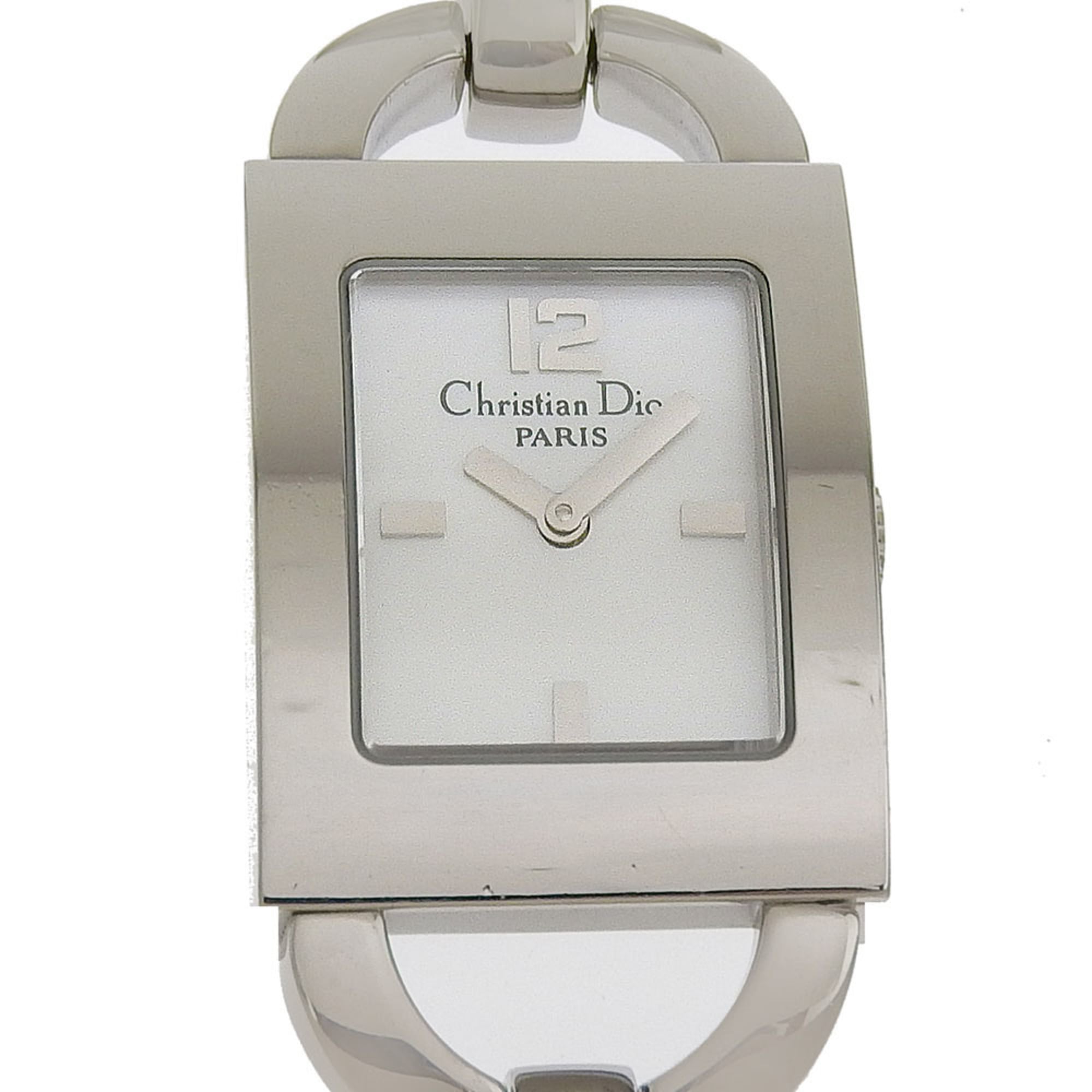 Dior Maris Watch D78-109, Stainless Steel, Quartz, Analog Display, White Shell Dial, Women's — Good