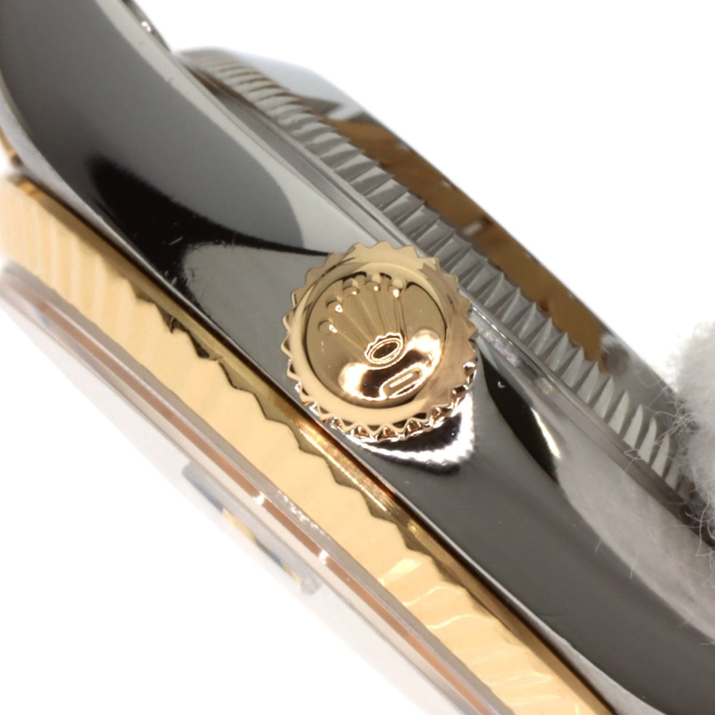 Rolex 69173G Datejust 10P Diamond Blue Gradient Watch in Stainless Steel SSx18KYG (18KYG) for Women