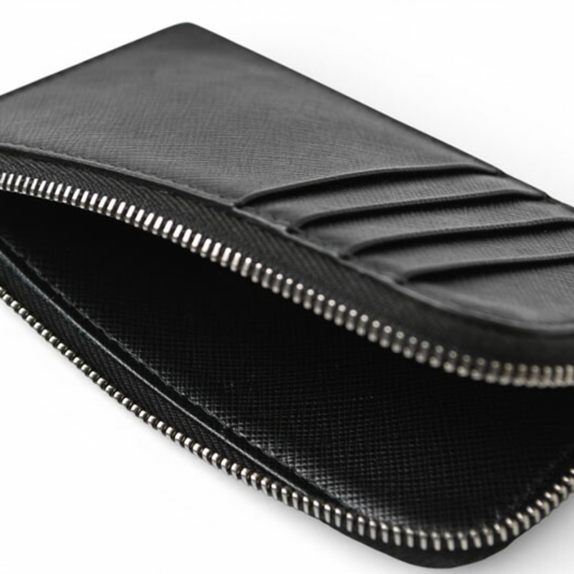 Prada Fragment Case, Card Coin Leather, Nero Black