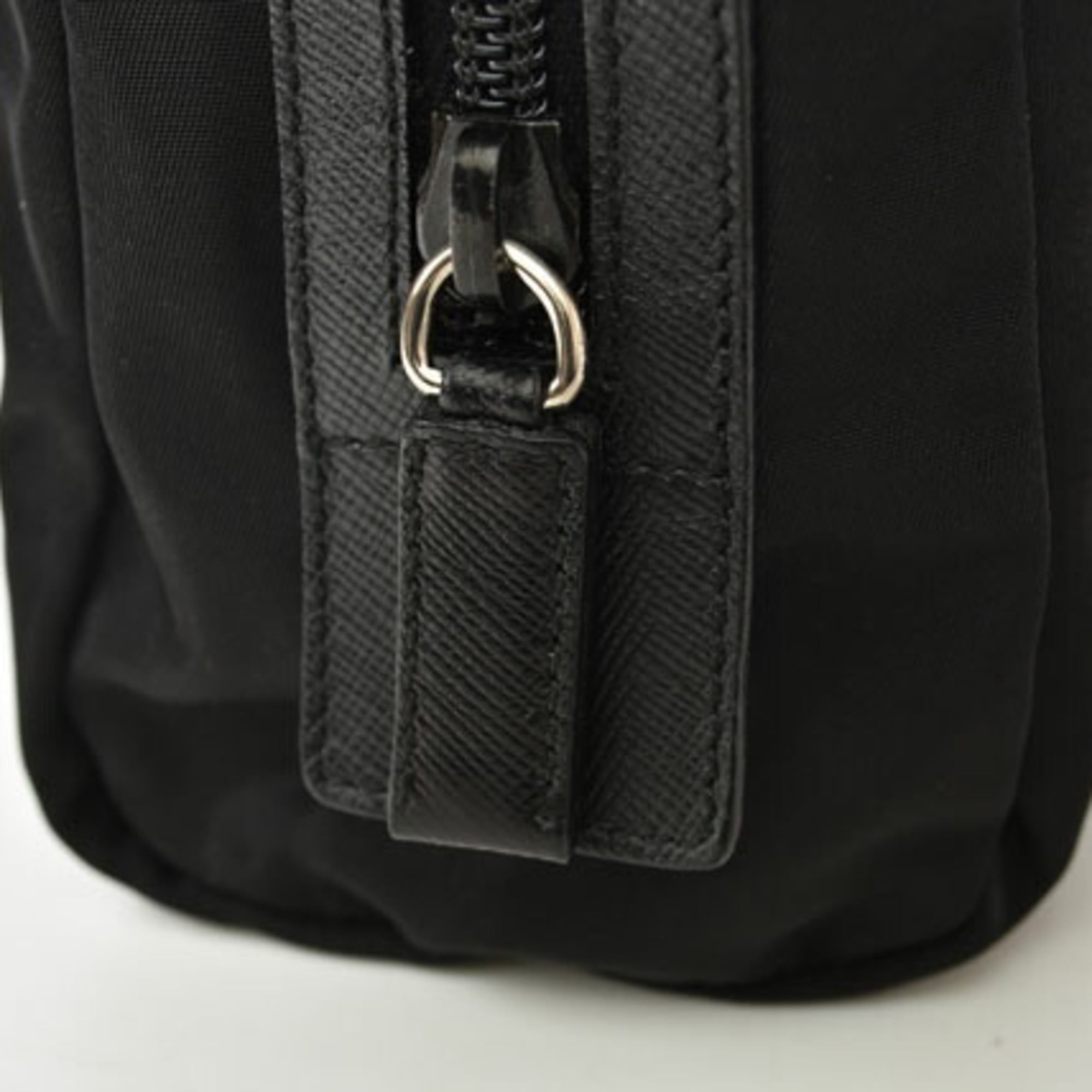 PRADA Pouch Travel Clutch VELA Nylon Black — Like New