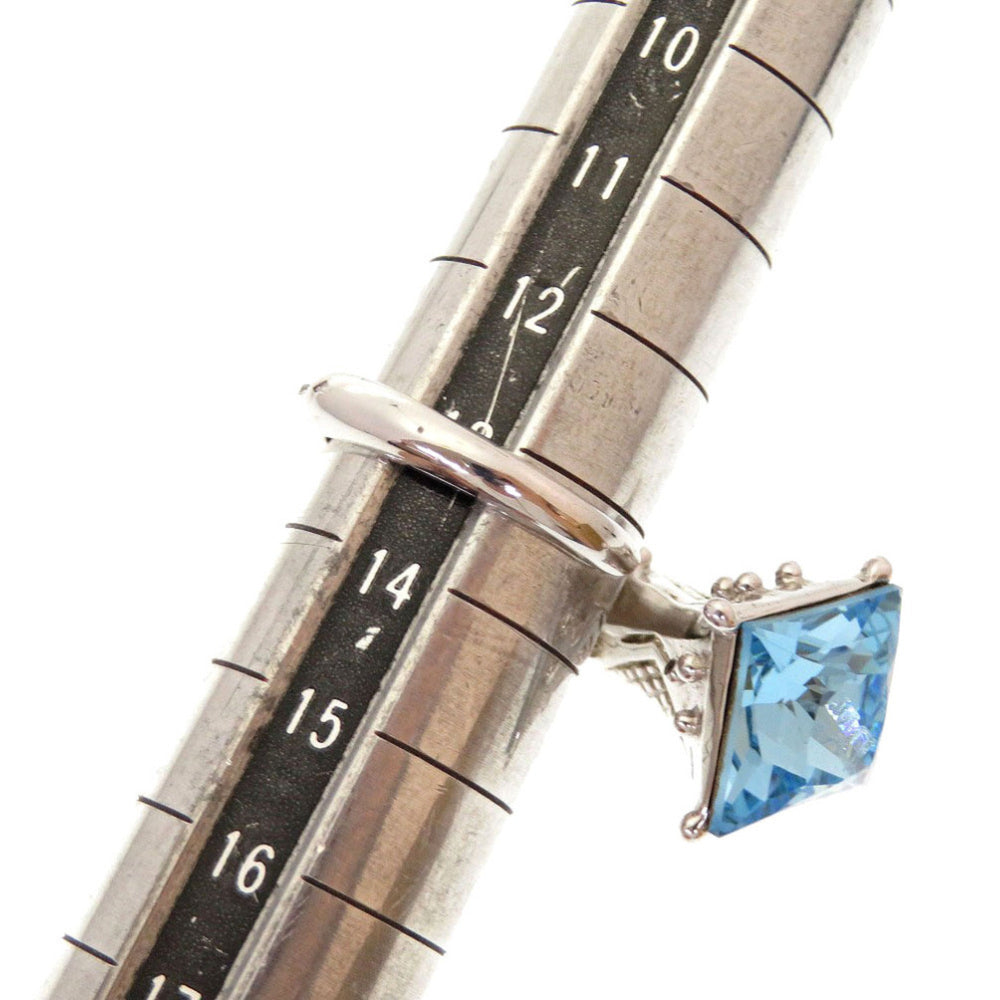 Christian Dior Like new Dior Blue Stone Metal Silver Ring 0141 — Like New