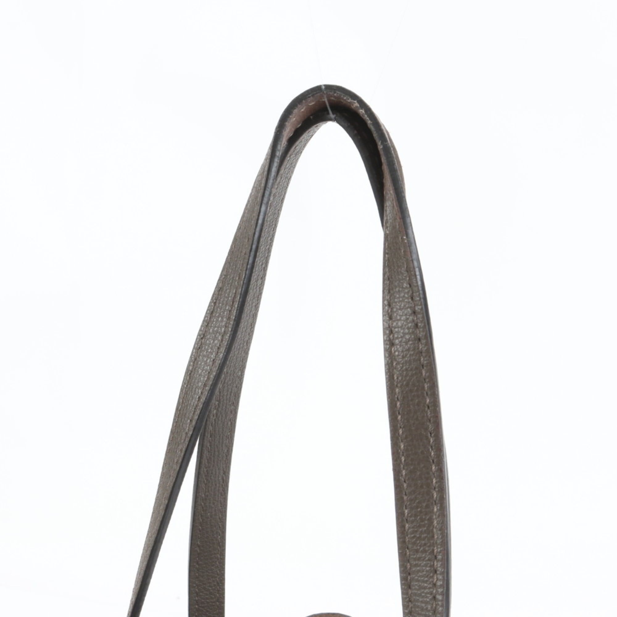 Fendi F logo leather tote bag, shoulder handbag, brown, women's