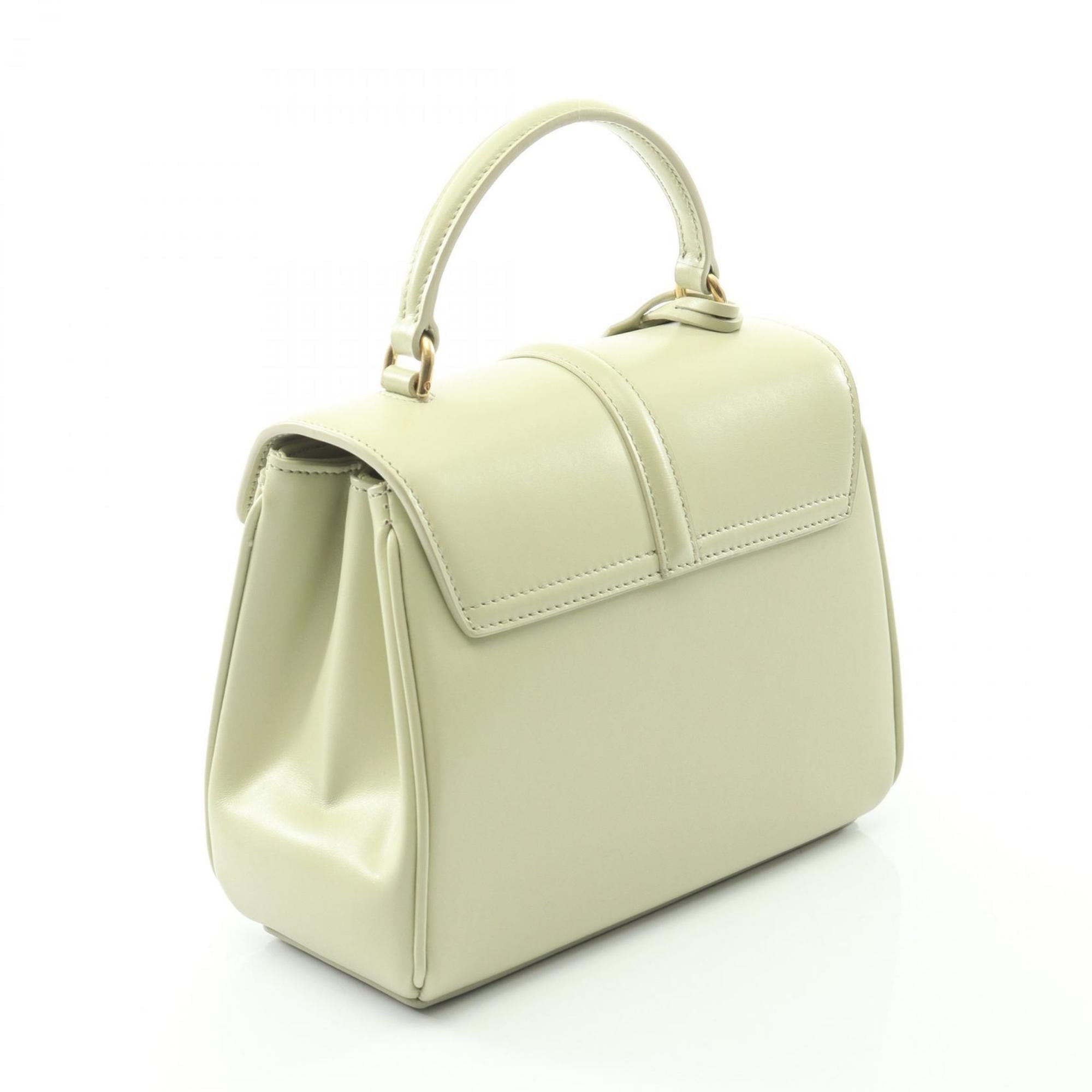 Celine Mini 16 Seize Handbag, Leather, Women's, Green, 197983BEY.29AG