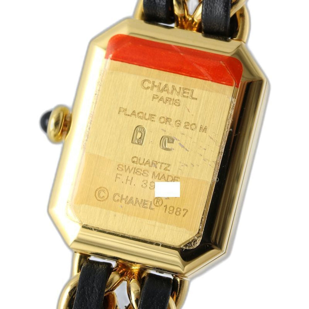 CHANEL Premiere Large Size H0001 483011003 Women's Watch GP (Gold Plated) x Leather 130518 — Very Good
