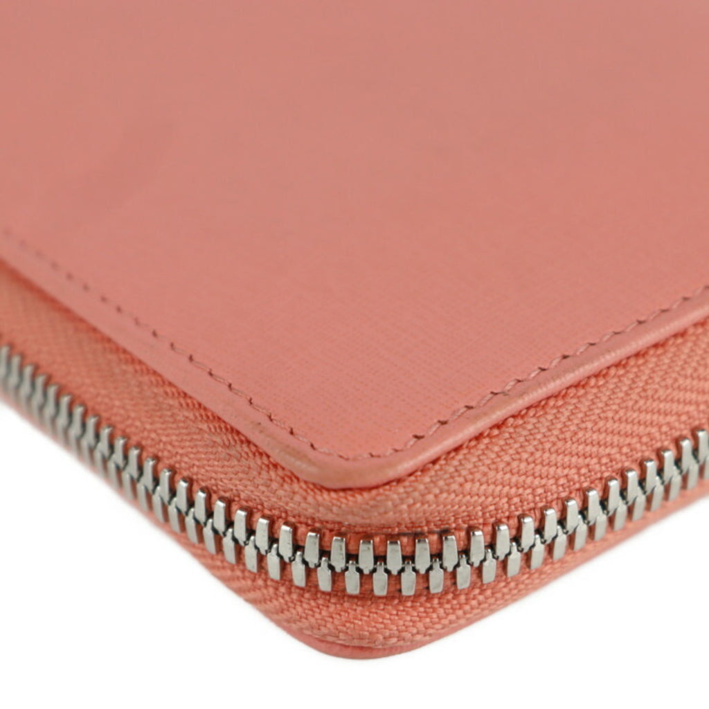 BALENCIAGA Essential Long Wallet 519641 Leather Salmon Pink Round 2107043007233R1