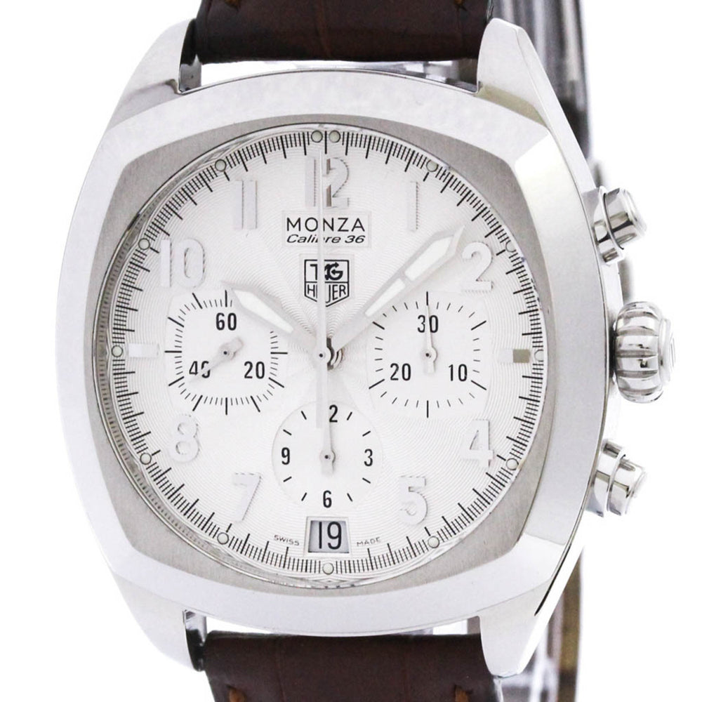 TAG HEUER Monza Calibre 36 Steel Automatic Mens Watch CR5111 Polished — Very Good