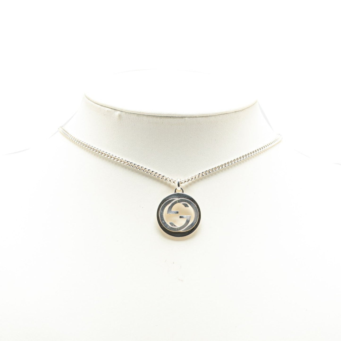 Gucci Interlocking G Chain Pendant Necklace SV925 Silver Women's GUCCI