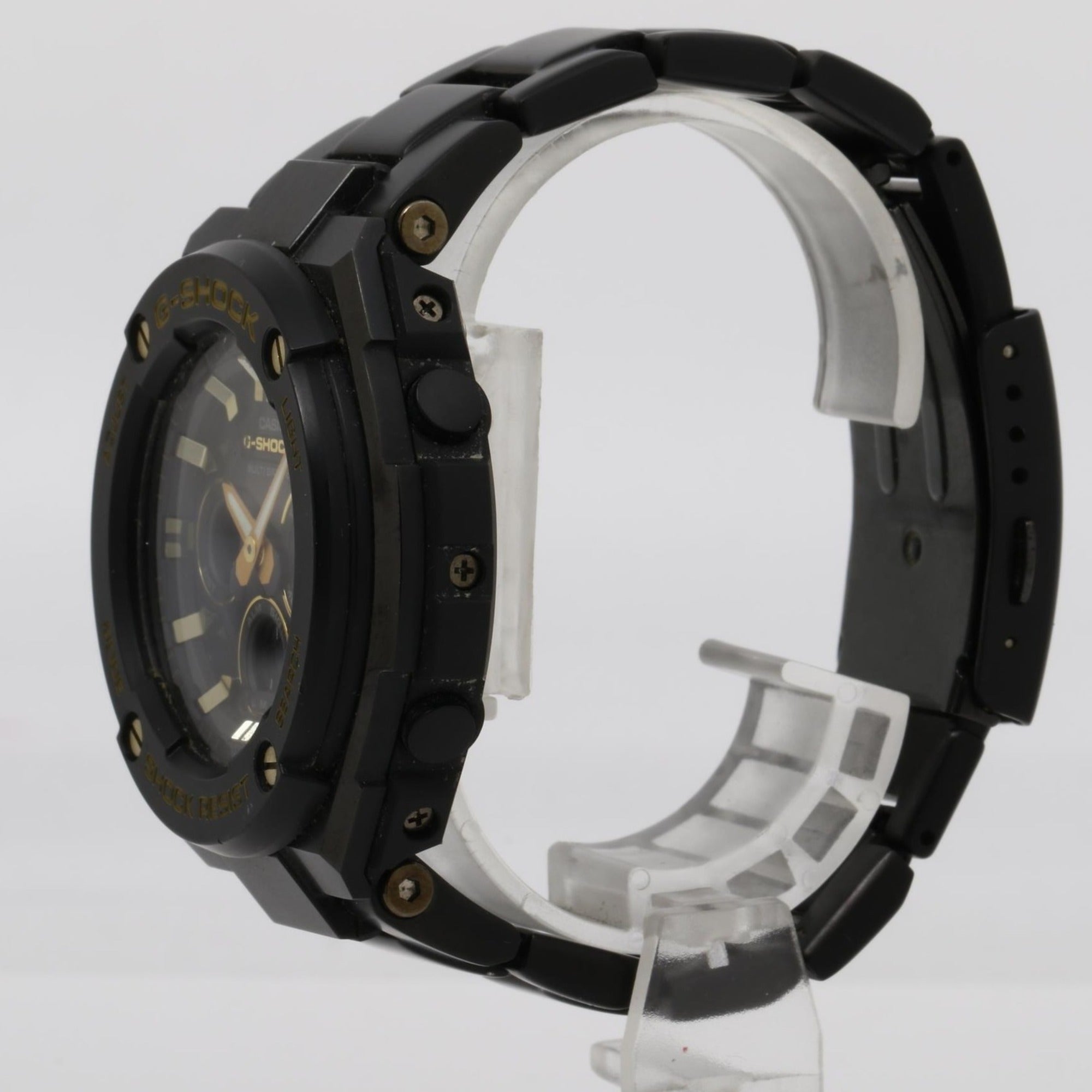 CASIO GSHOCK GSTEEL GSTW300BD1AJF Men's Watch, Black, Stainless Steel — Good