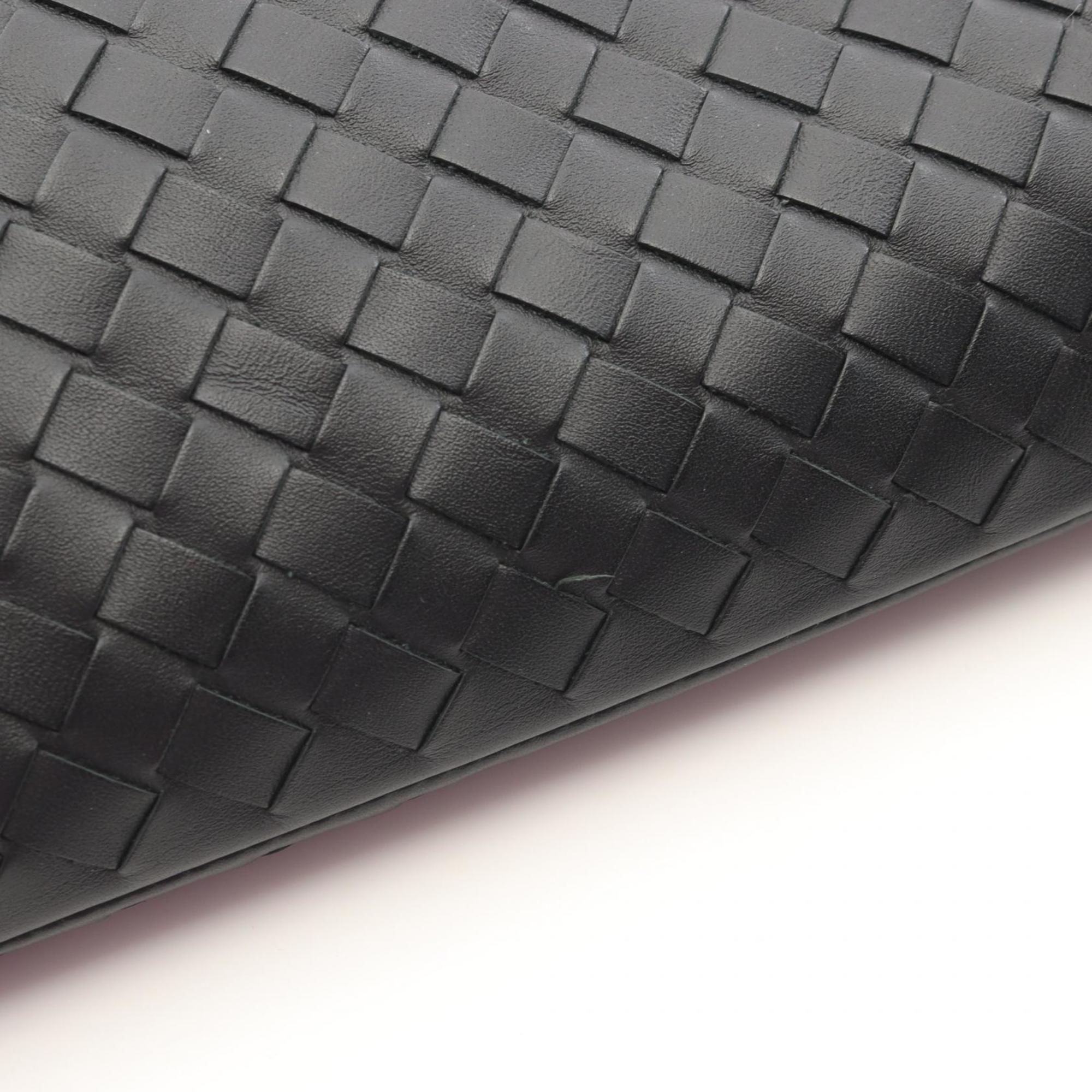 Bottega Veneta Intrecciato Leather Second Bag/Clutch Bag, Men's, Black