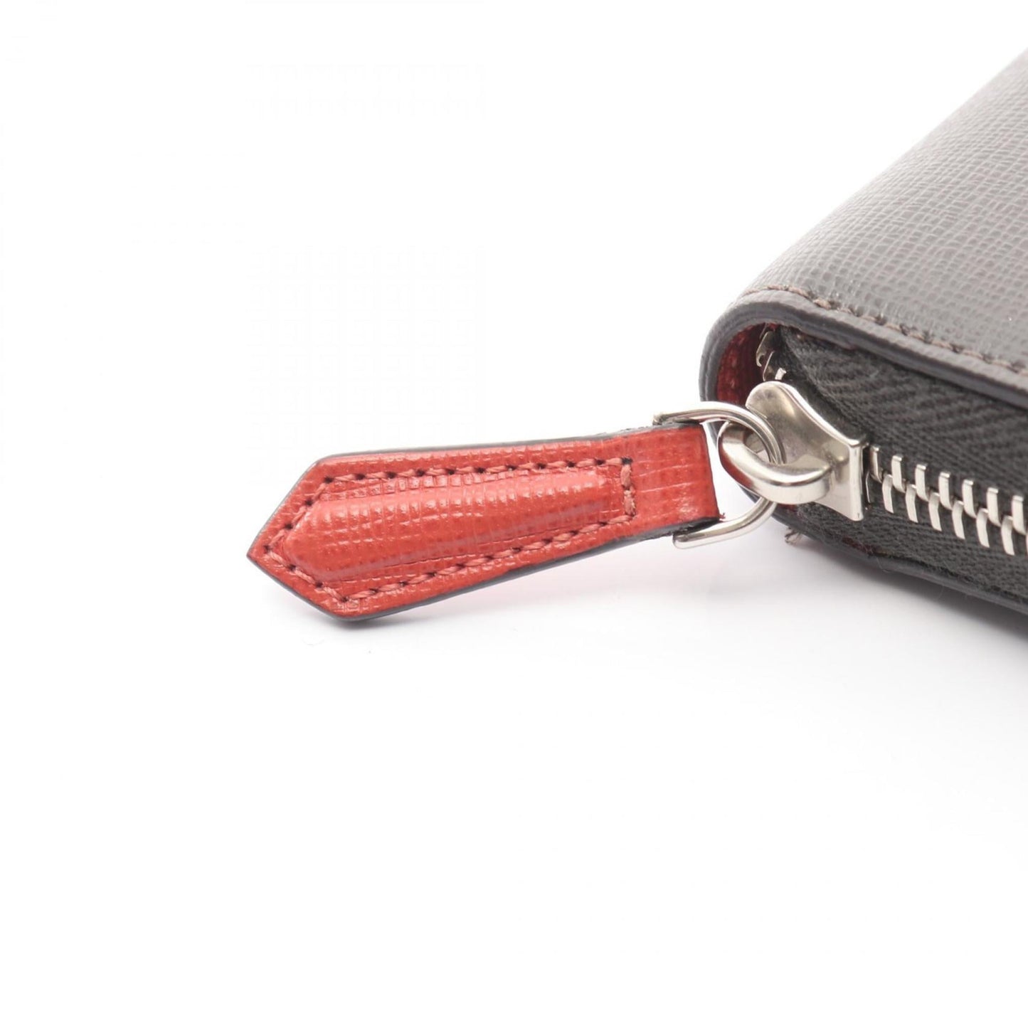 Fendi By the Way round long wallet, leather, women's, gray, beige, multicolor, 8M0299