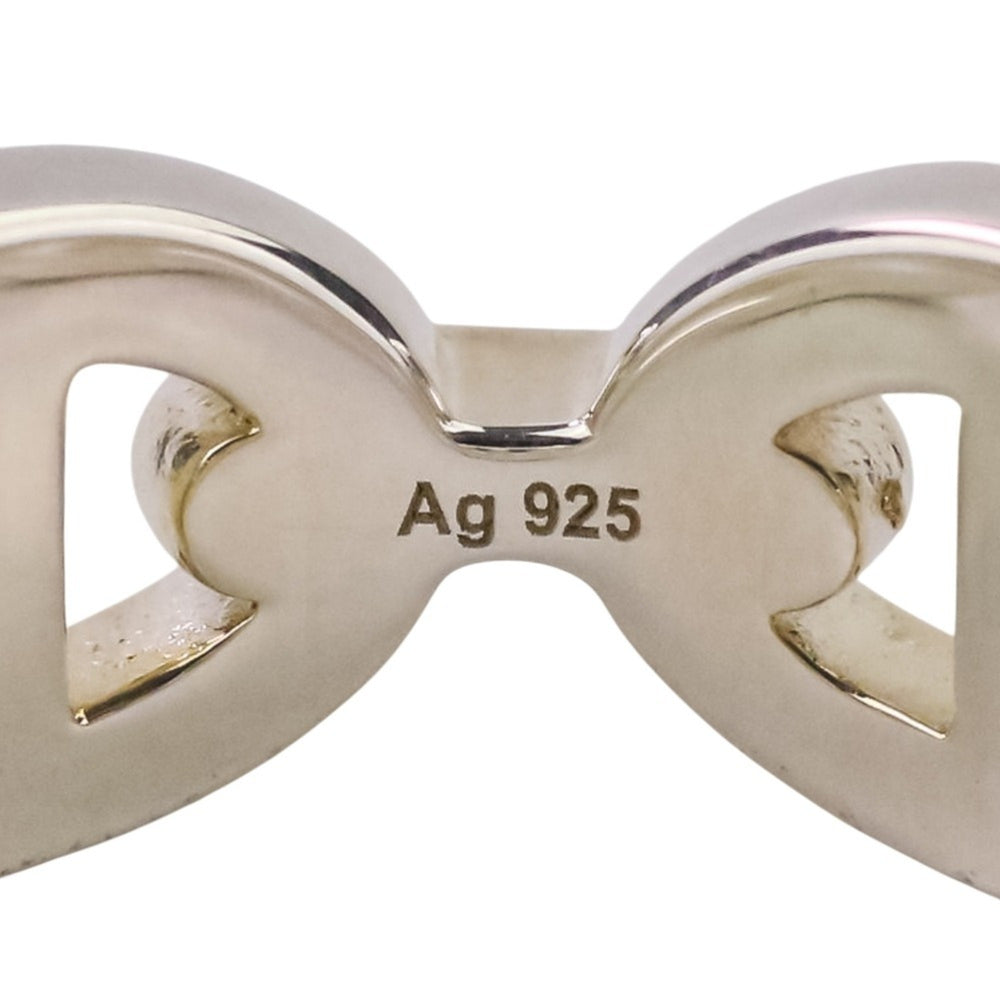 HERMES Chaine d'Ancre Enchaine PM AG925 Ring, Size 49 (equivalent), Silver, Women's — Like New