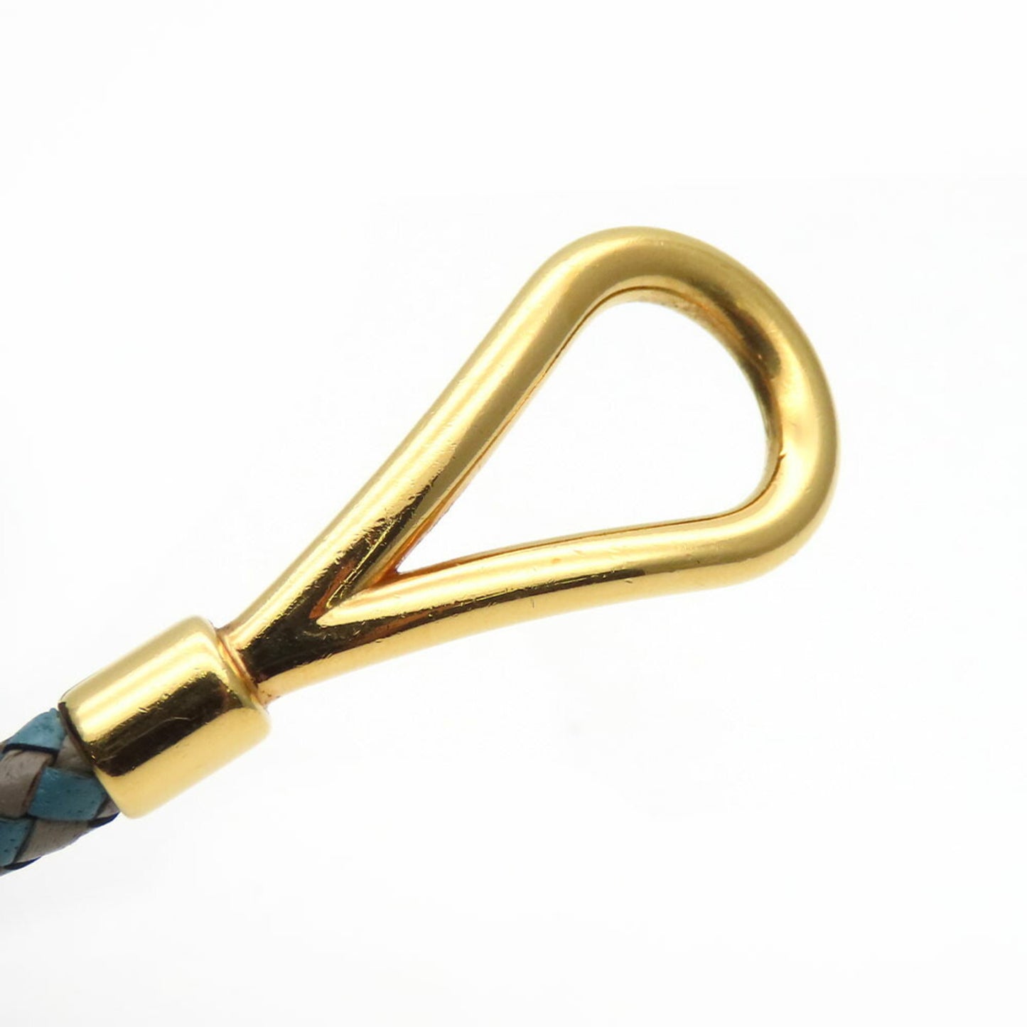 Hermes Bracelet Jumbo Metal Leather Blue Grey Double Strand Women Men HERMES