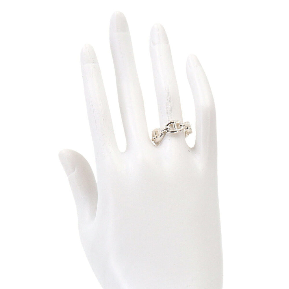 Hermes Chaine d'Ancre Enchainée PM #50 Ring, SV 925 Silver Ring — Like New