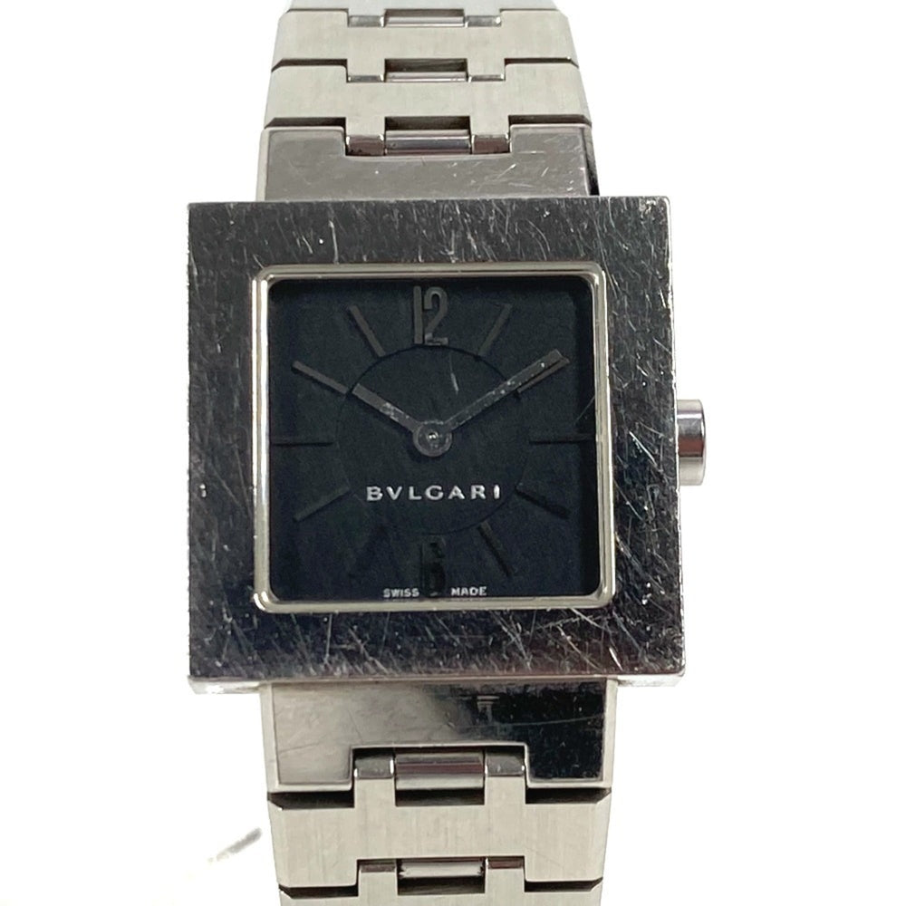 BVLGARI SQ22SS Square Quadrado Ladies Watch, SS, Silver — Good