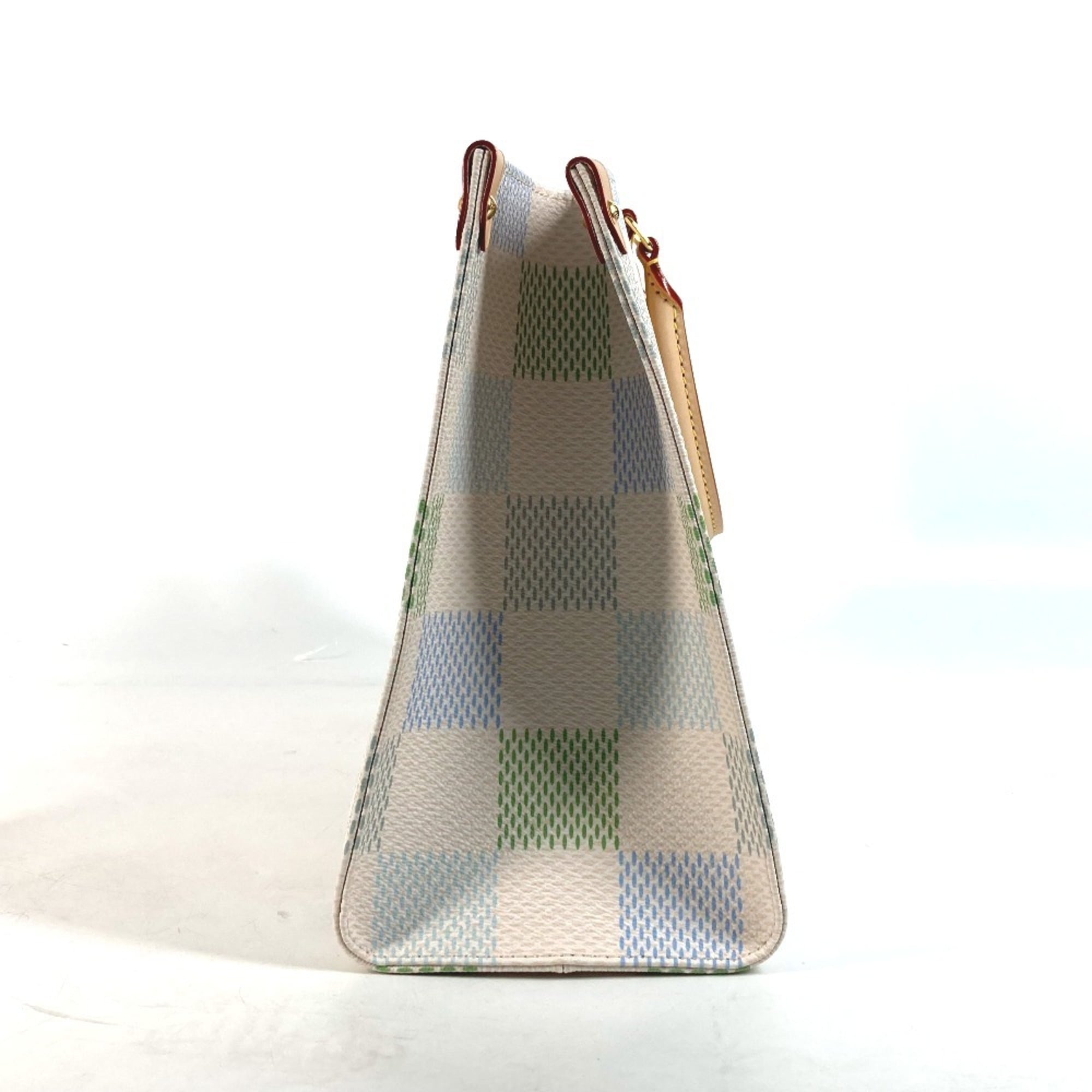 LOUIS VUITTON N40518 Pastel Damier On the Go MM Tote Bag Shoulder Handbag Canvas Women's Pistachio White OT-240704-3 — New - Store Return