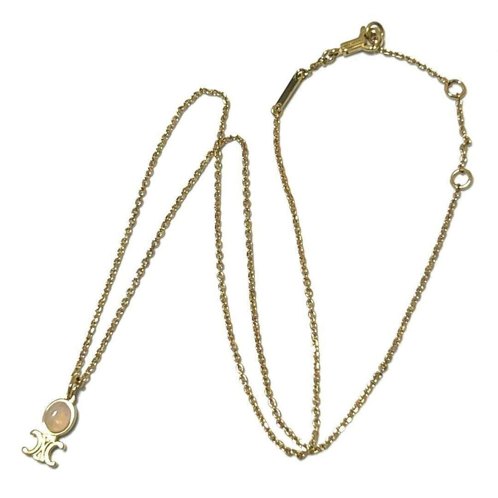 CELINE Women's Trinoff Pendant Necklace Rose Quartz — Like New