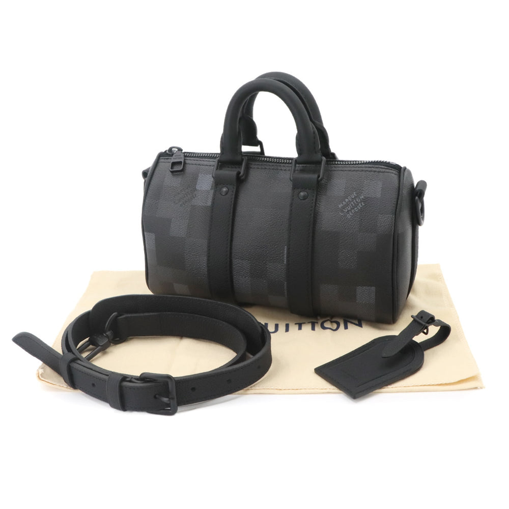 Louis Vuitton Keepall Bandouliere 25 Damouflage Black 2-way Hand/Shoulder Handbag Noir M14919 RFID — New - Store Return