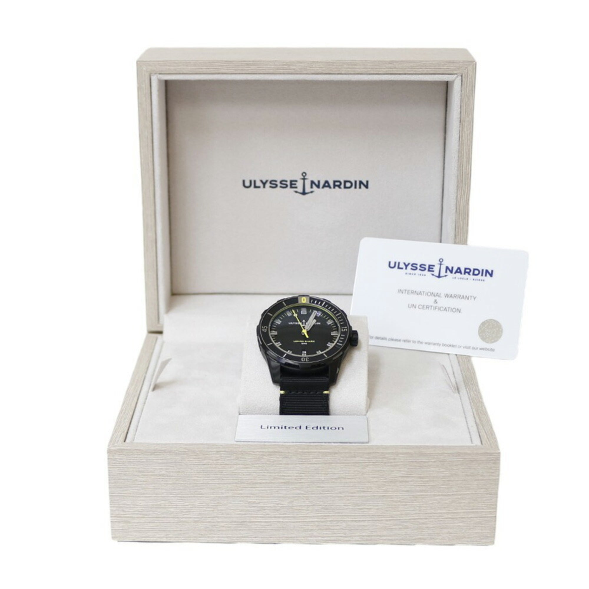 Ulysse Nardin Lemon Shark Watch Stainless Steel 8163-175/92 Automatic Men's Limited to 300 pieces worldwide — Very Good