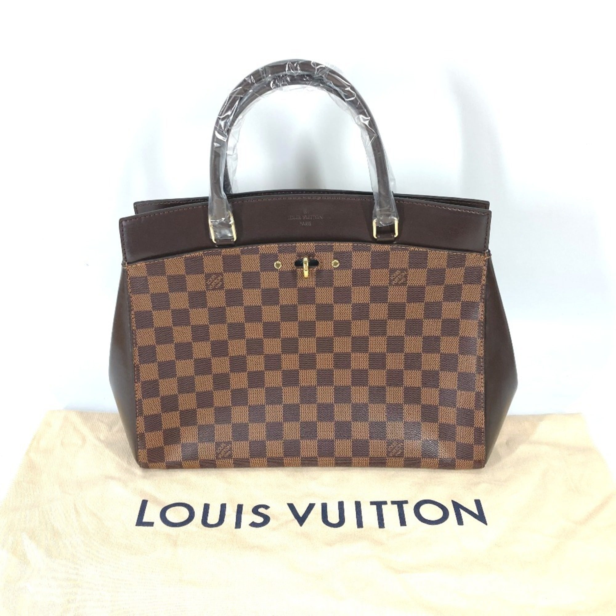 LOUIS VUITTON N41150 Damier Rivoli MM Shoulder Bag Tote Handbag Canvas Women's Ebene Brown — Like New