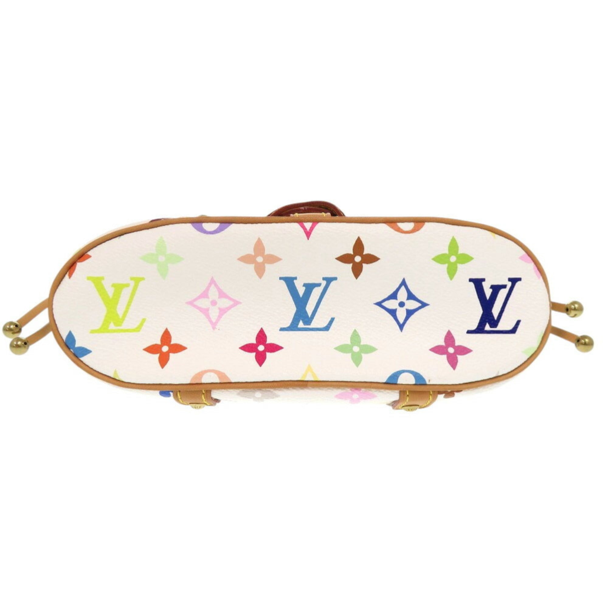 Like new Louis Vuitton Teda PM Monogram Multicolor Blanc M92348 Handbag LV 1372 LOUIS VUITTON — Like New