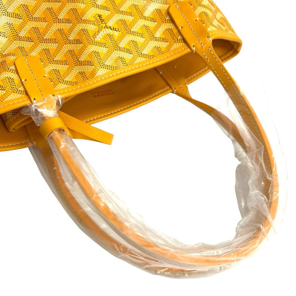 GOYARD Ange Mini Leather Tote Bag, Handbag, Yellow, 1085c — Like New