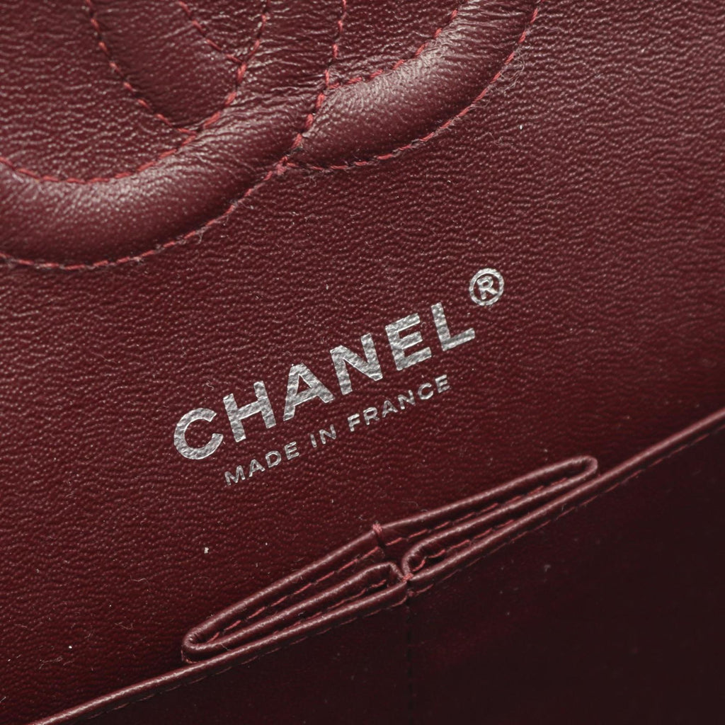 CHANEL Matelasse Double Flap Shoulder Bag in Grained Calfskin Leather, Black, Women's, A01112