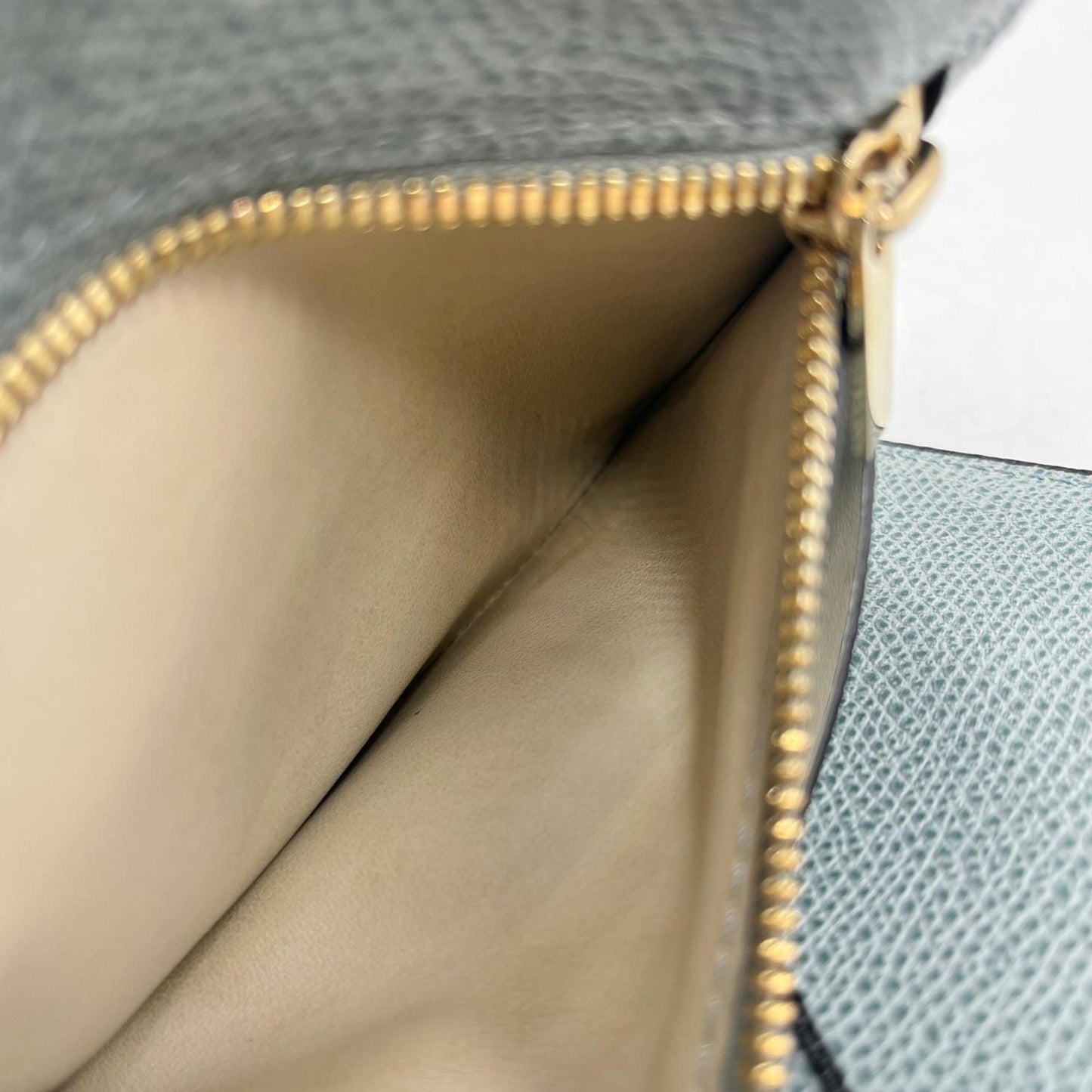 Valextra Iside Tri-fold Wallet in Powder Blue Calfskin for Women