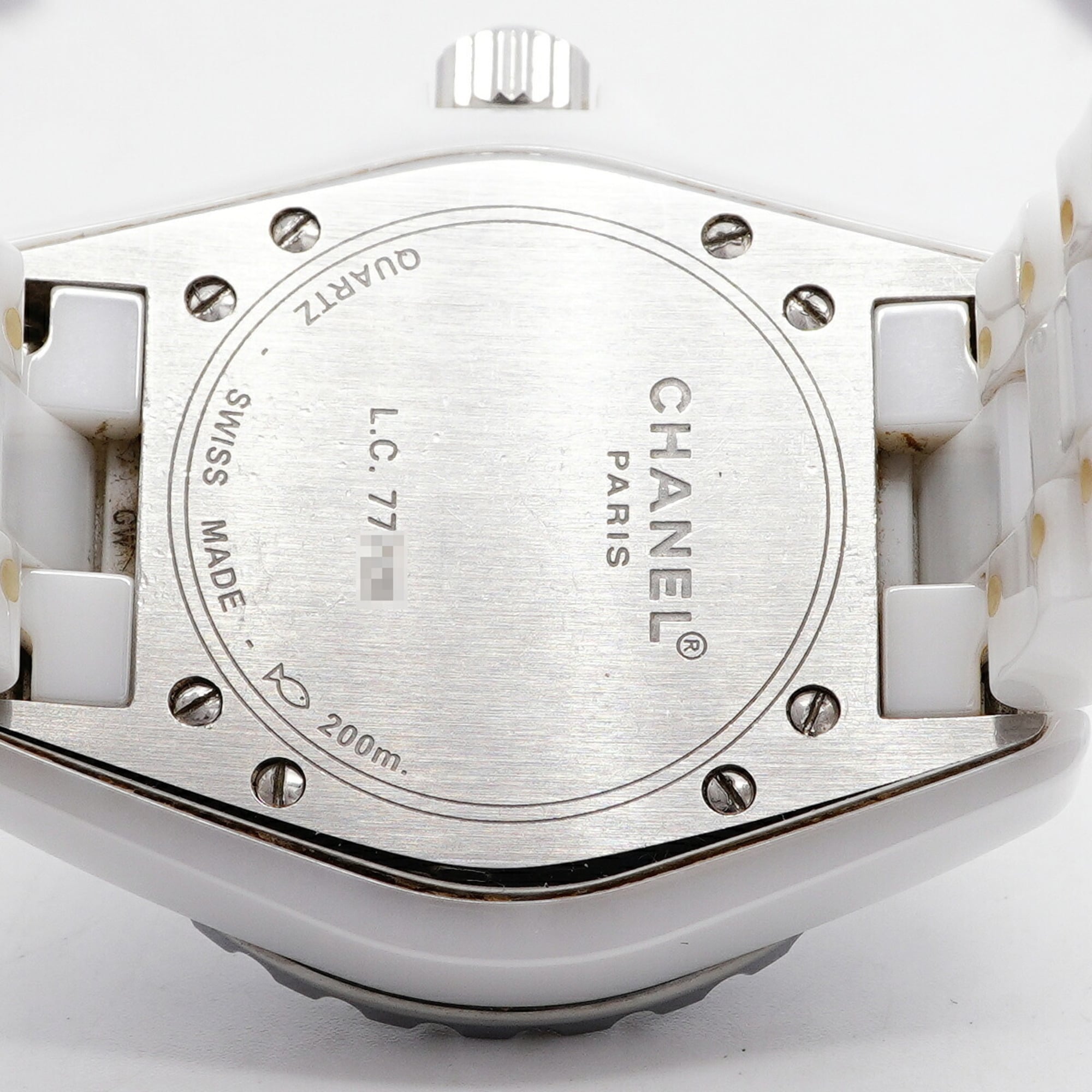 Chanel J12 Diamond H1628 White Dial Women's Watch — Good