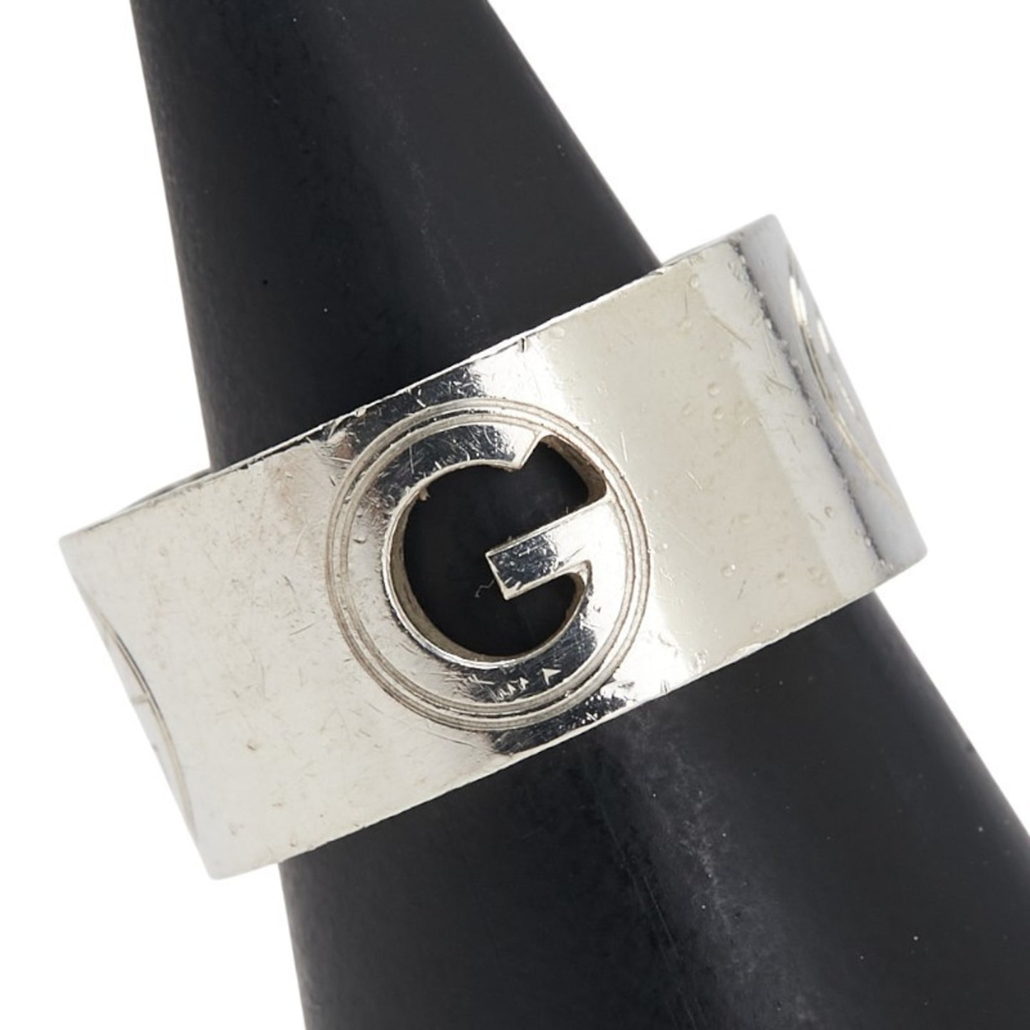 Gucci G Logo Wide Ring #15 SV925 Silver Men's GUCCI