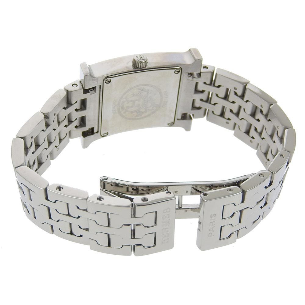 Hermes HERMES H Watch Wristwatch Diamond Bezel HH1.230 Stainless Steel Quartz Analog Display Silver Dial Women's — Very Good