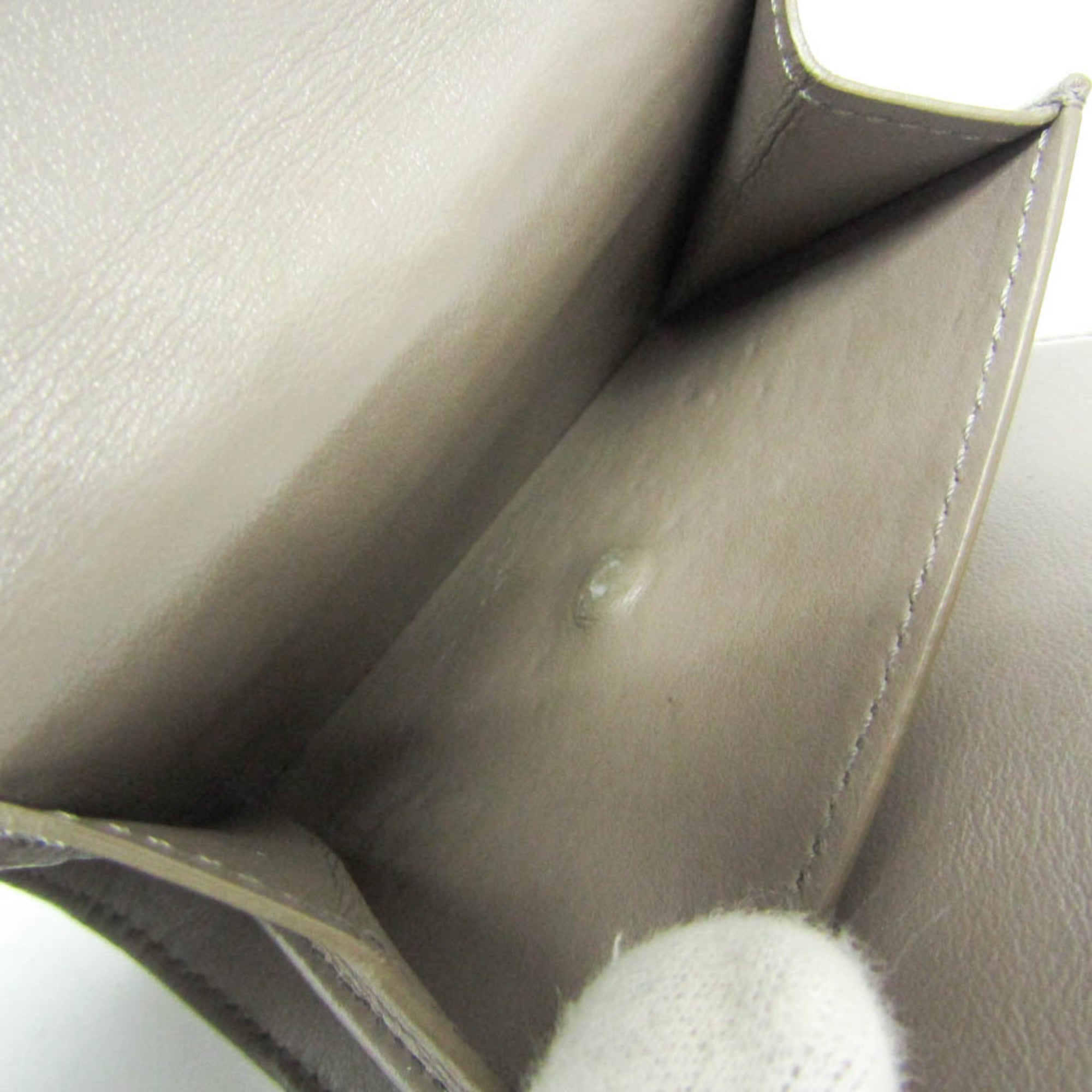 Celine Small Triford Wallet 10B573BEL.31AN Women's  Embossed Calf Leather Wallet (tri-fold) Gray