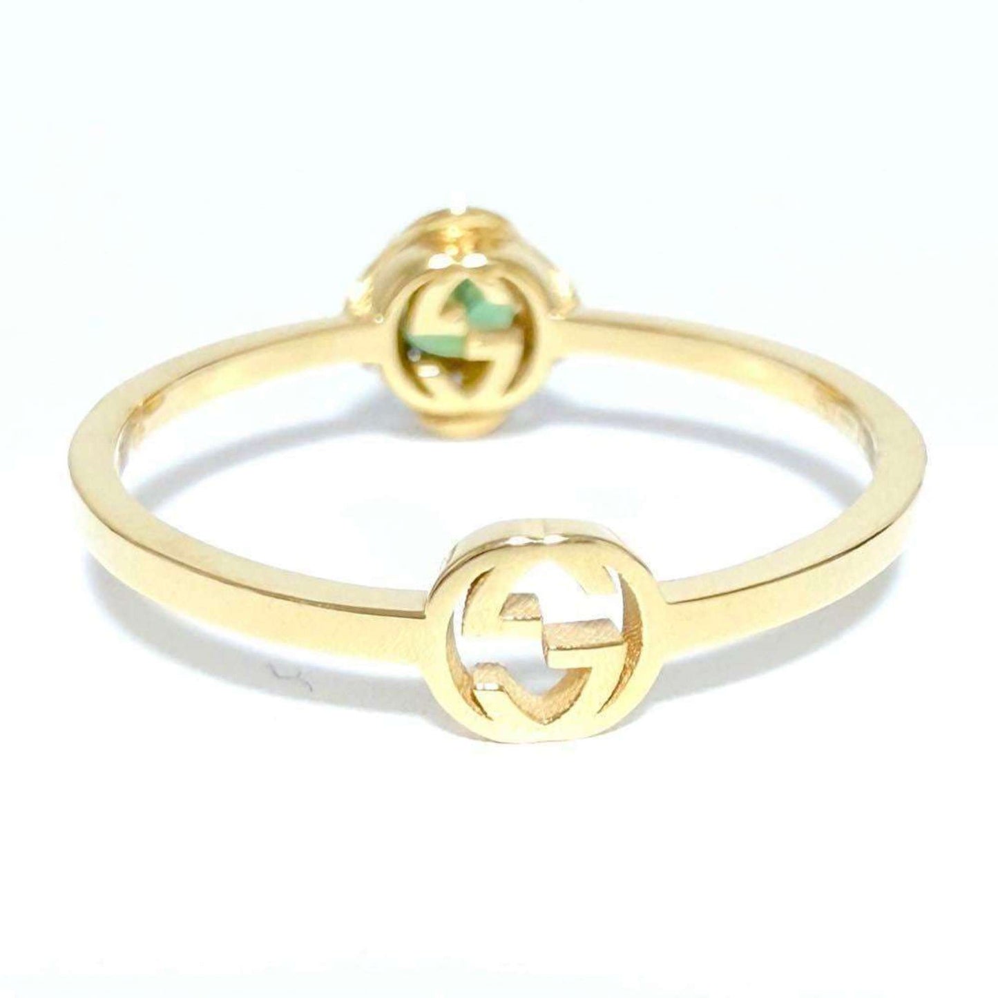 Gucci Women's and Men's Rings Tourmaline K18 Yellow Gold