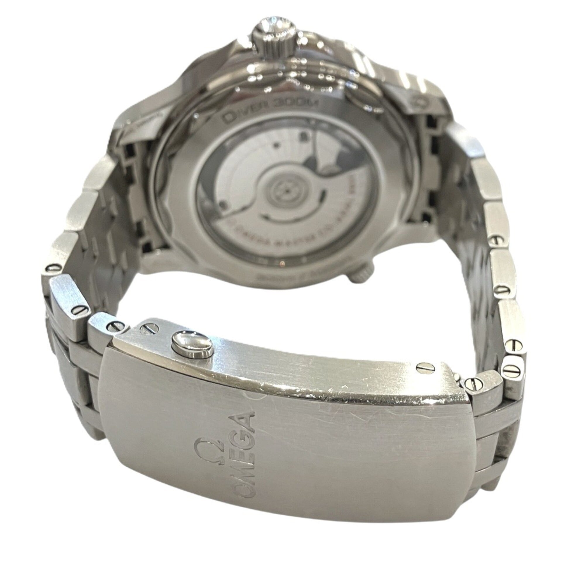 Omega Seamaster Diver 300 wristwatch, total weight 176g, stainless steel, automatic movement, black dial, model number 210.30.42.20.01.001 — Good