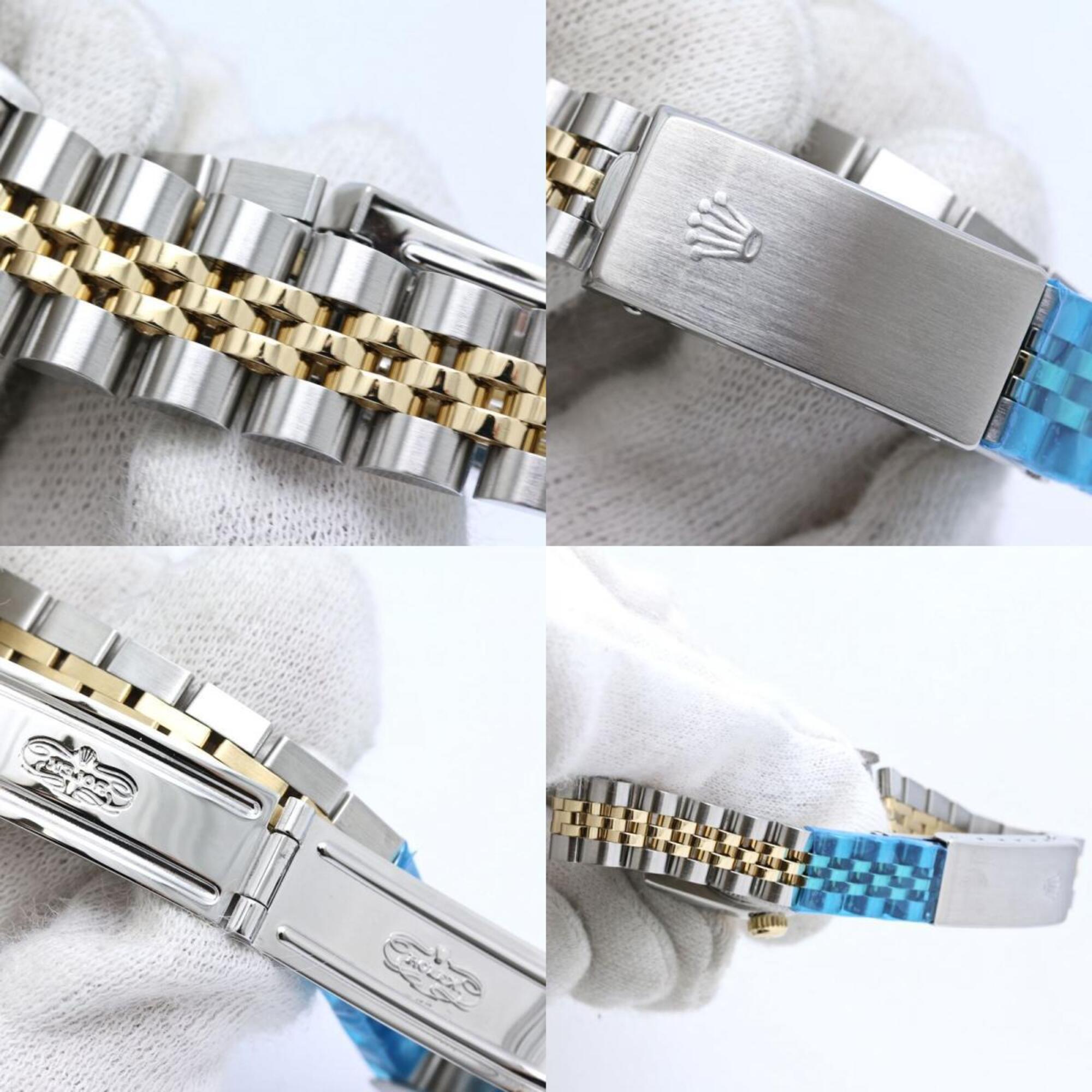 ROLEX Datejust 10P Diamond Houndstooth Gold 69173G Women's Watch 40548 — Good